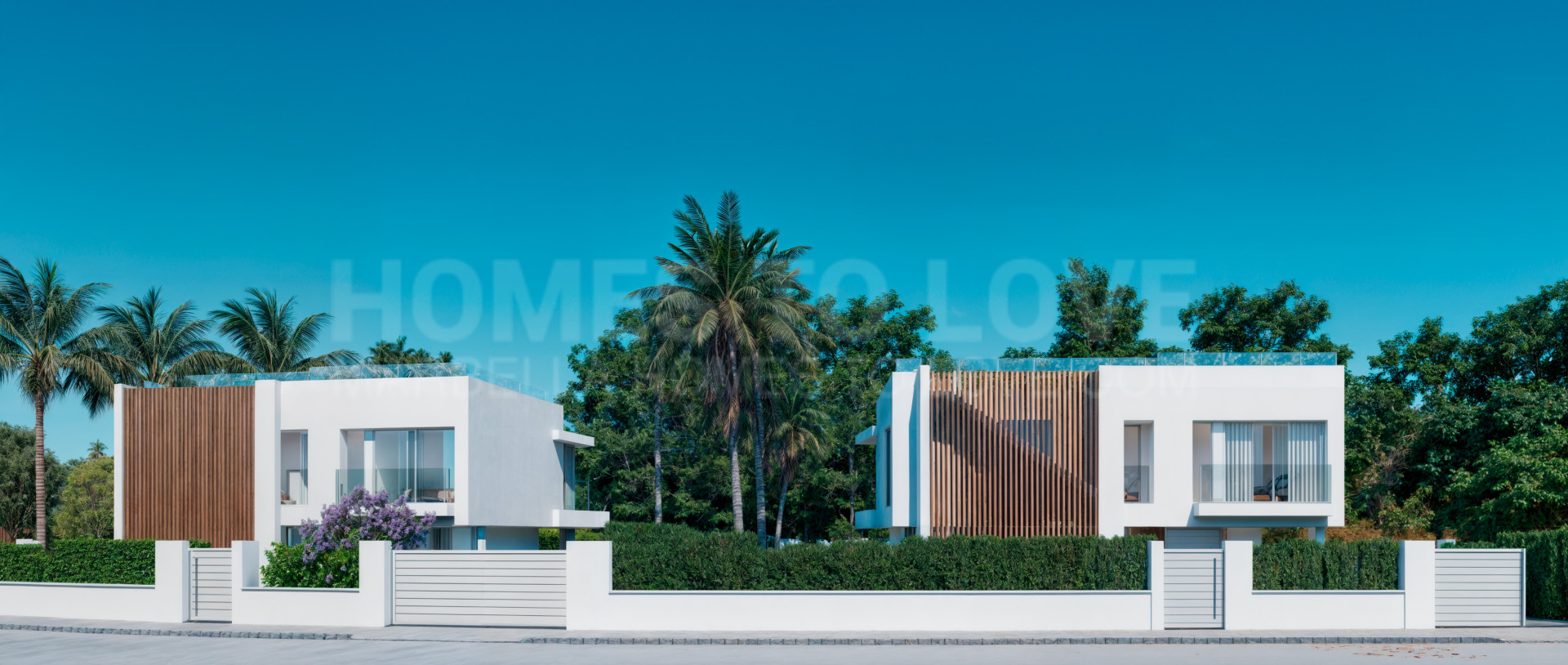 Two exclusive contemporary villas in the prestigious Monte Biarritz area.