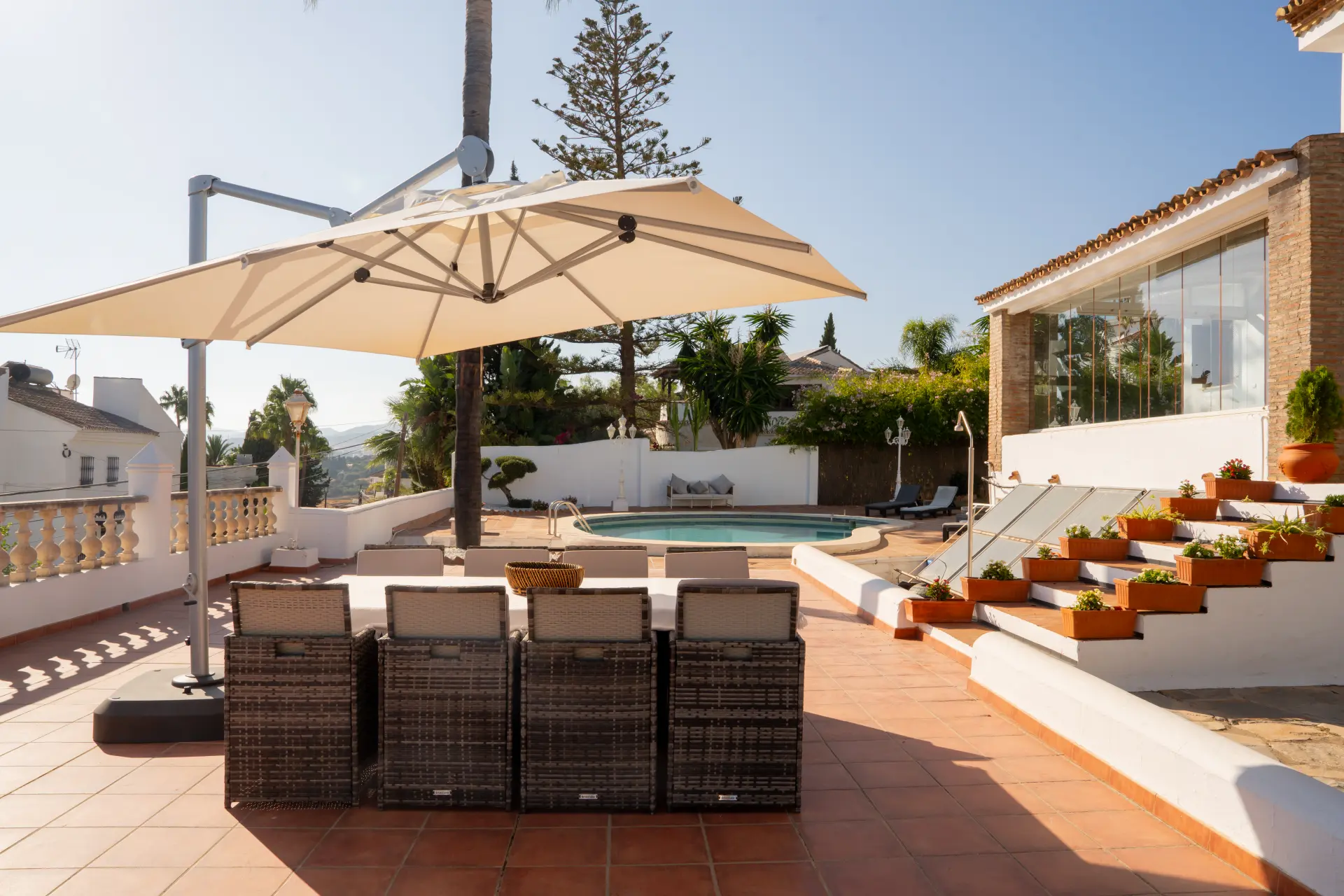 Charming family villa with panoramic sea views in Seghers, Estepona