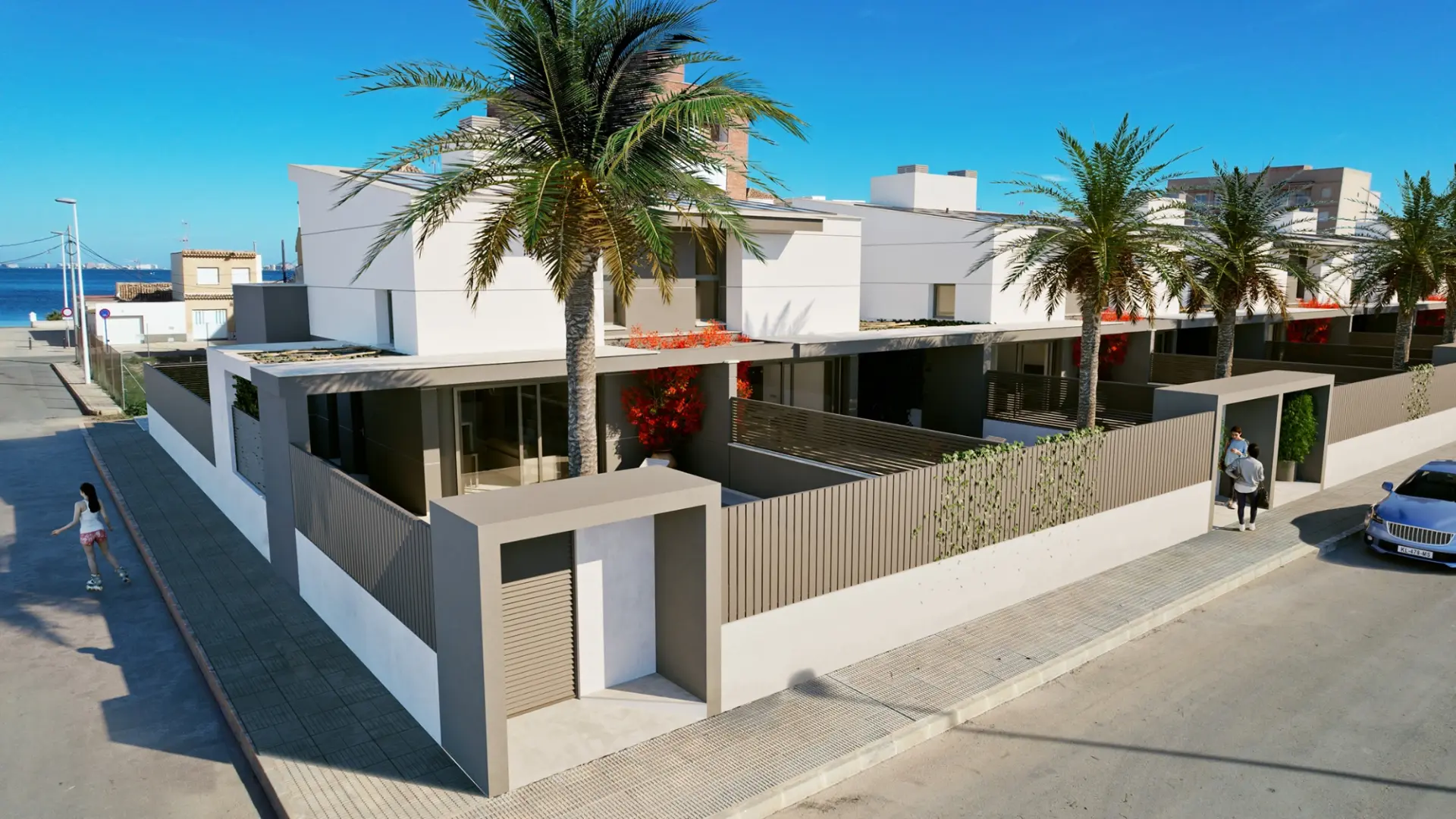 Moderne geschakelde villa met privézwembad in Los Nietos, Mar Menor