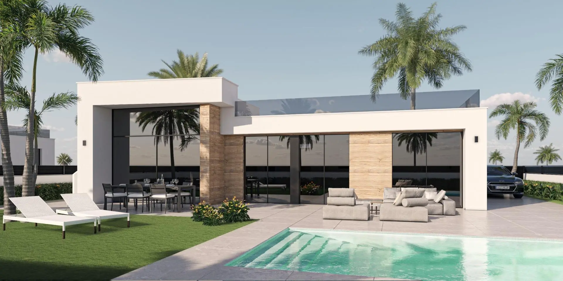 NEUBAU-VILLEN IN CONDADO DE ALHAMA GOLFPLATZ