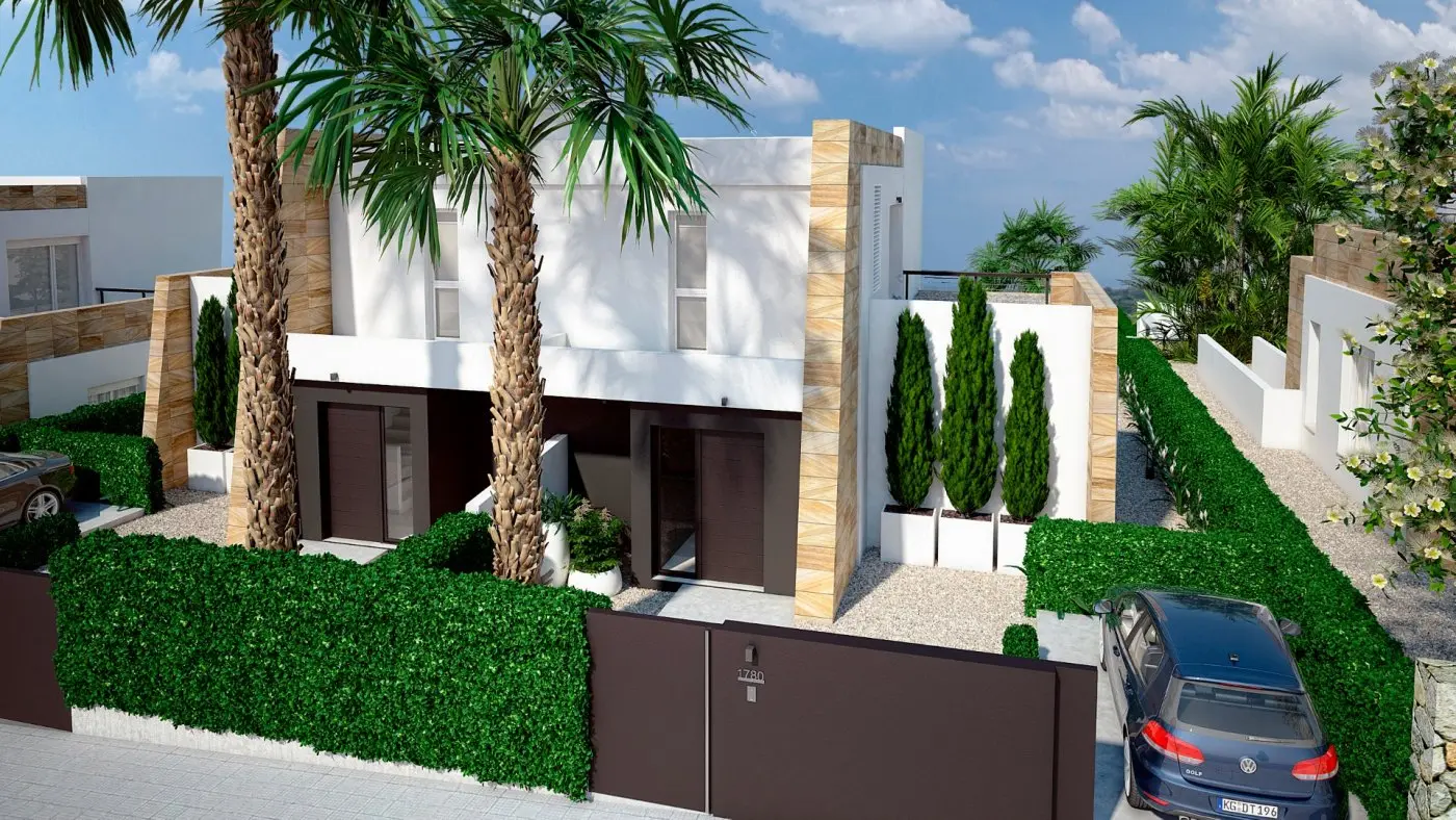 Doppelhaushälfte mit Keller zu verkaufen in La Finca Golf, Algorfa