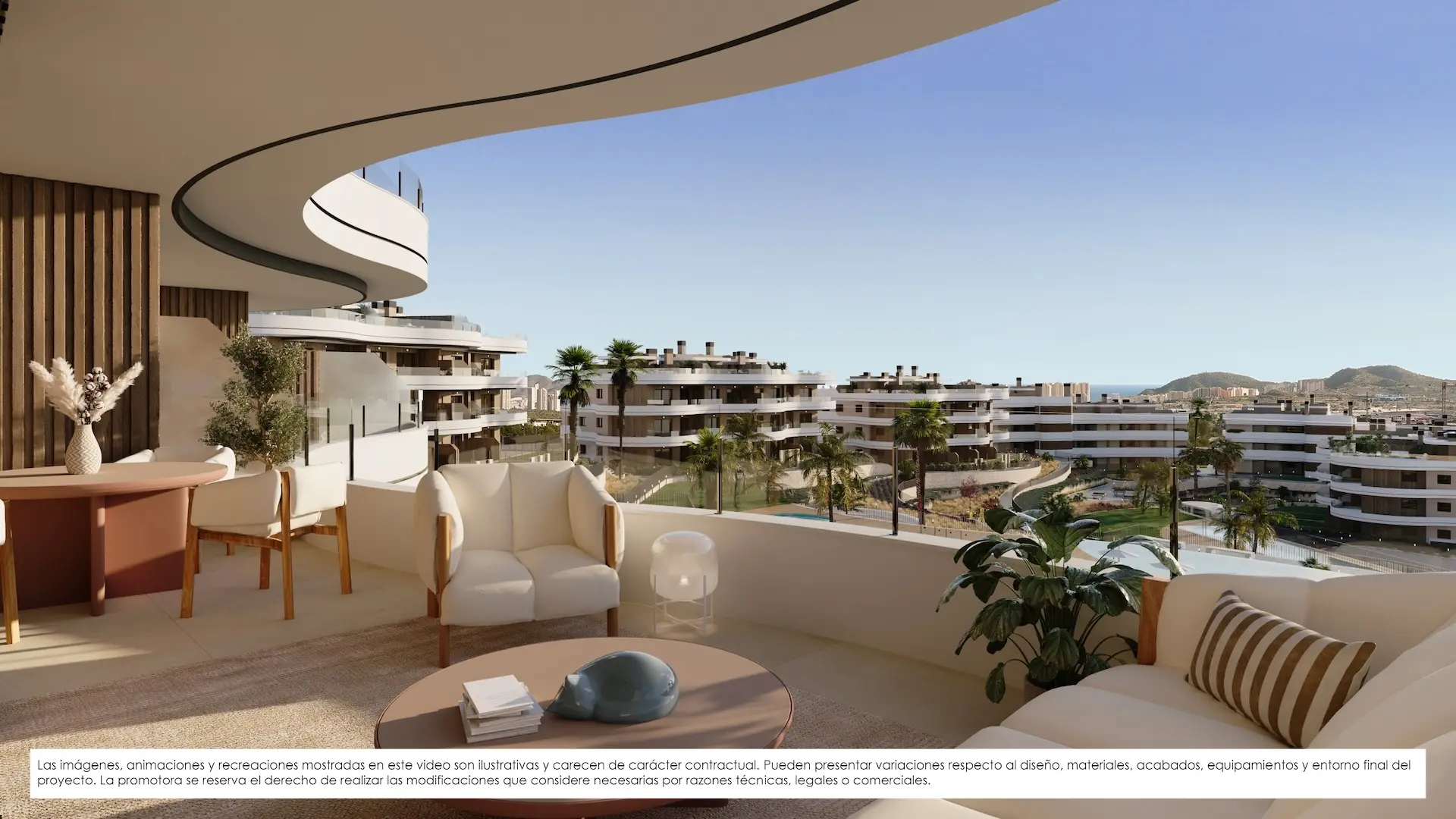 Apartment with 3 bedrooms and sea views for sale in Finestrat