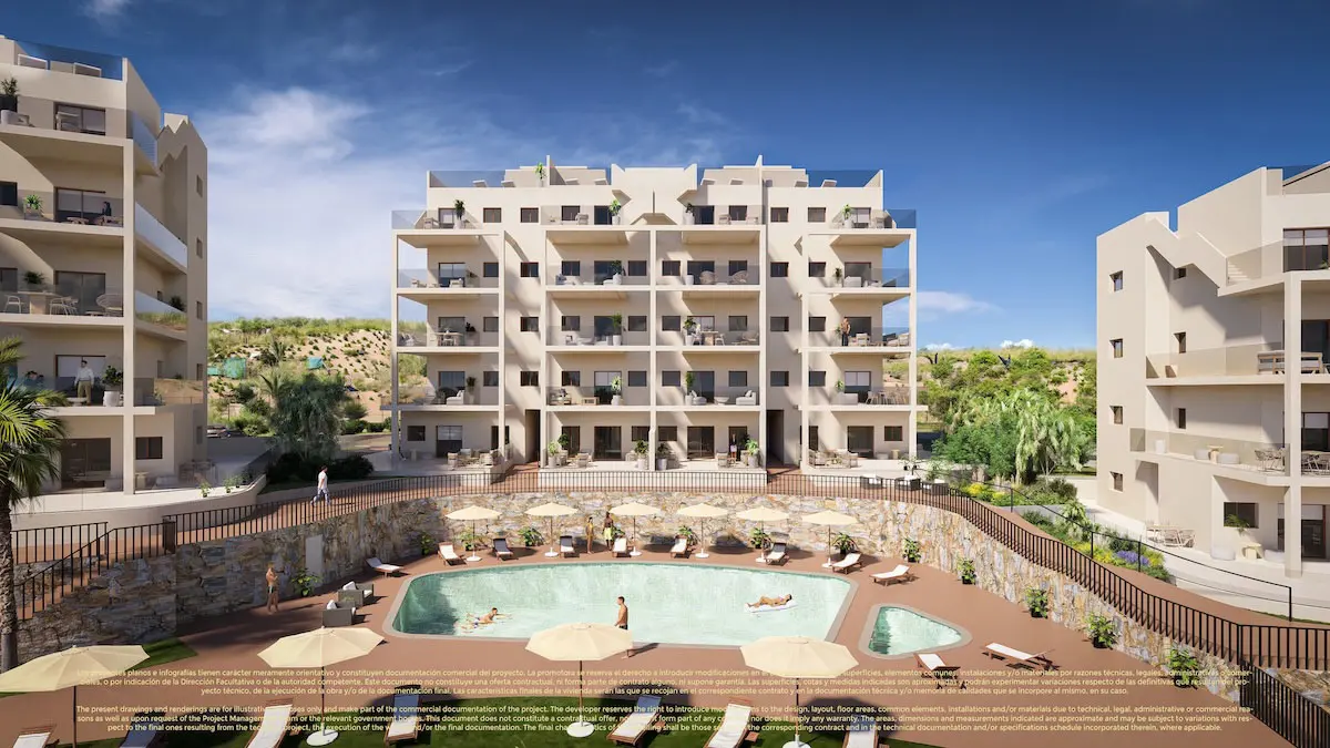 Stylish 2-bedroom apartments for sale in Corvera Hills Golf