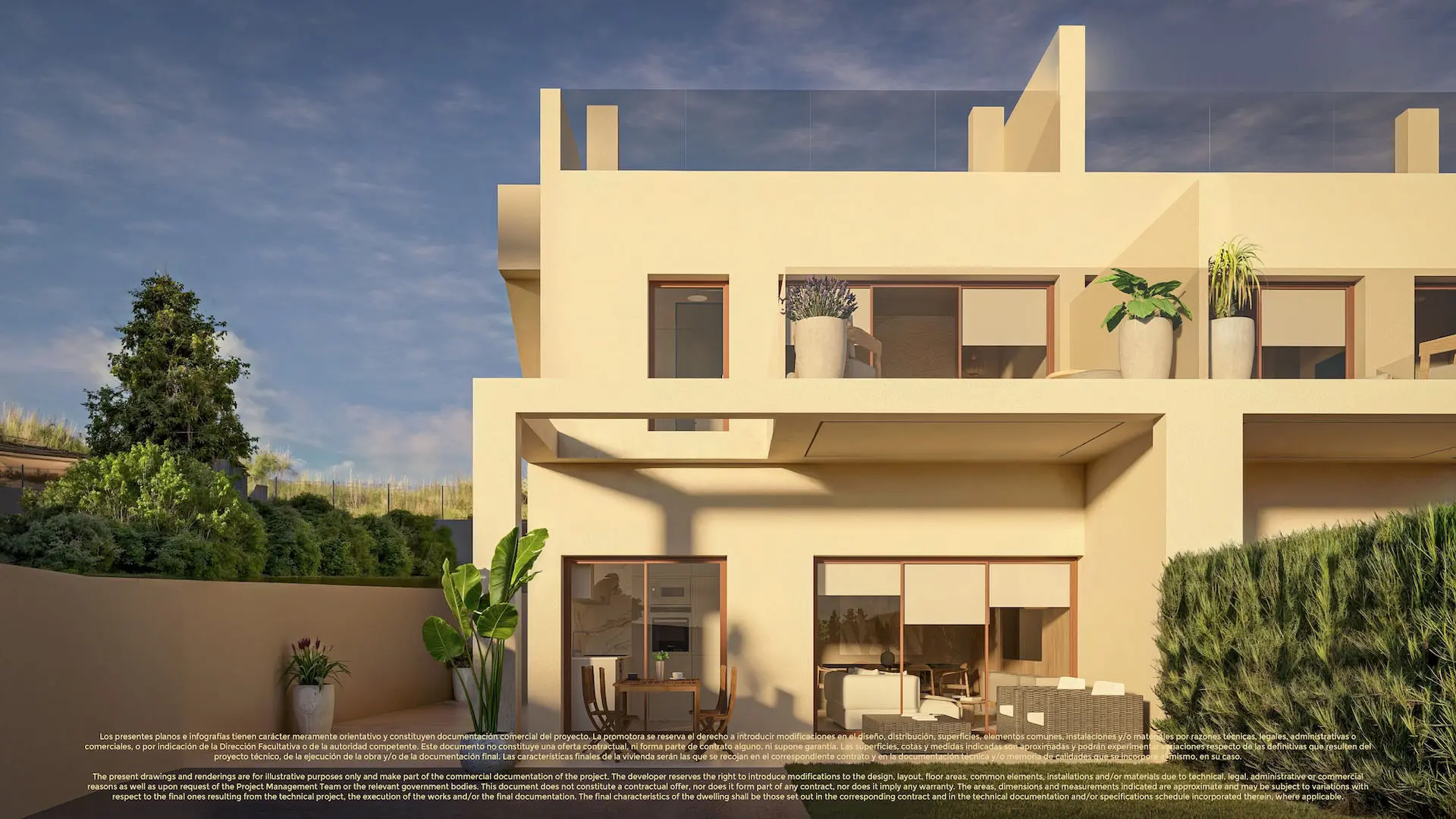 Stylish 3-bedroom townhouses for sale in Corvera Hills Golf