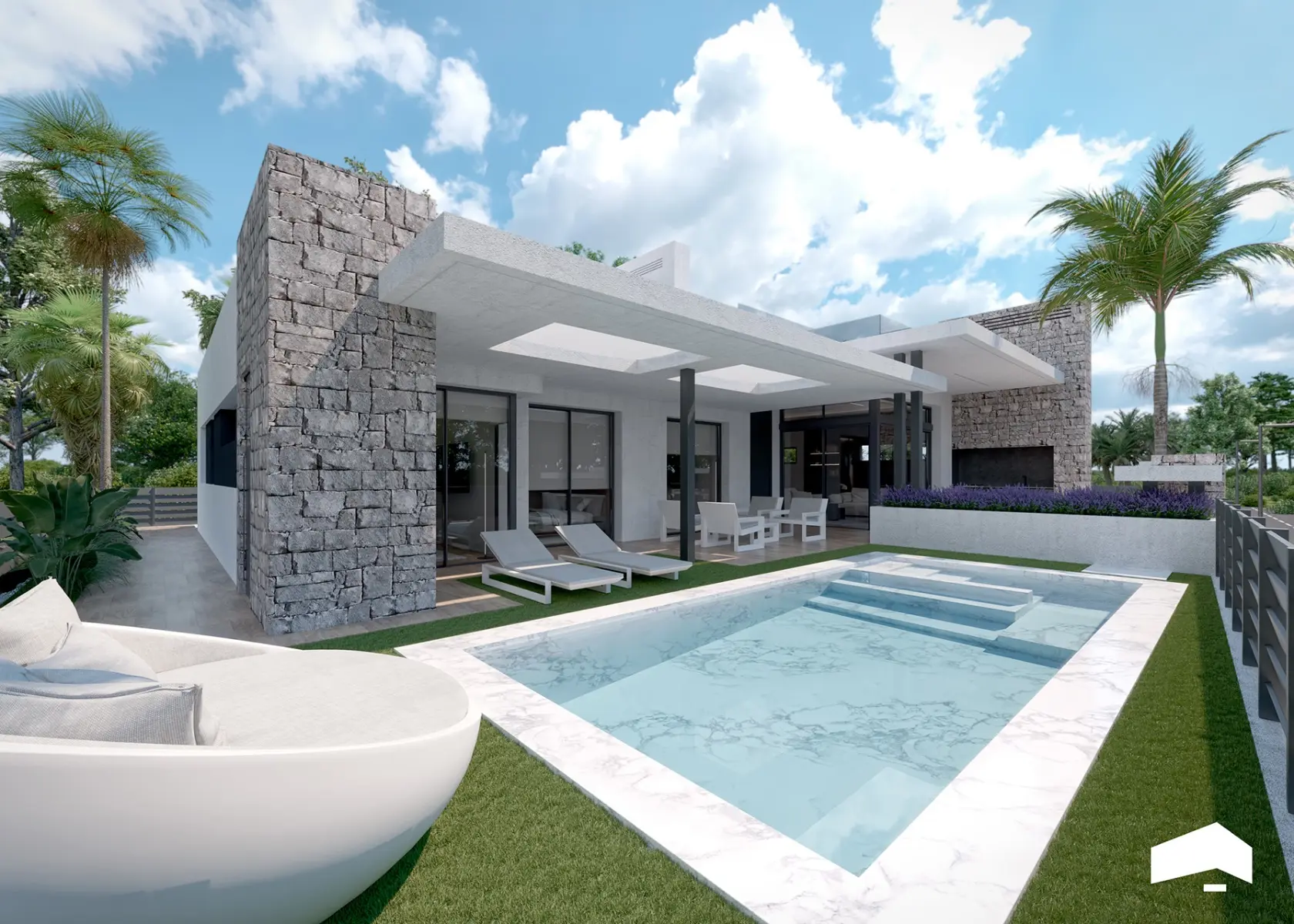 Exclusive villa with basement, rooftop terrace, and 2 swimming pools in Santa Rosalía