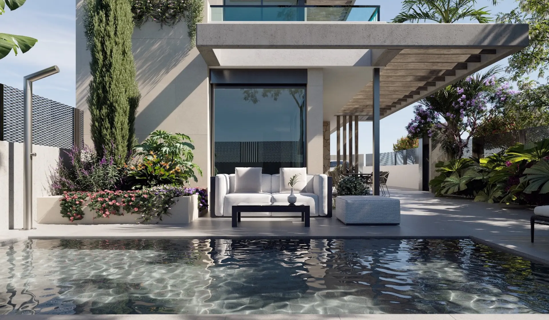 6 Modern 3 bed villas with private pool for sale in exciting gated Murcia resort