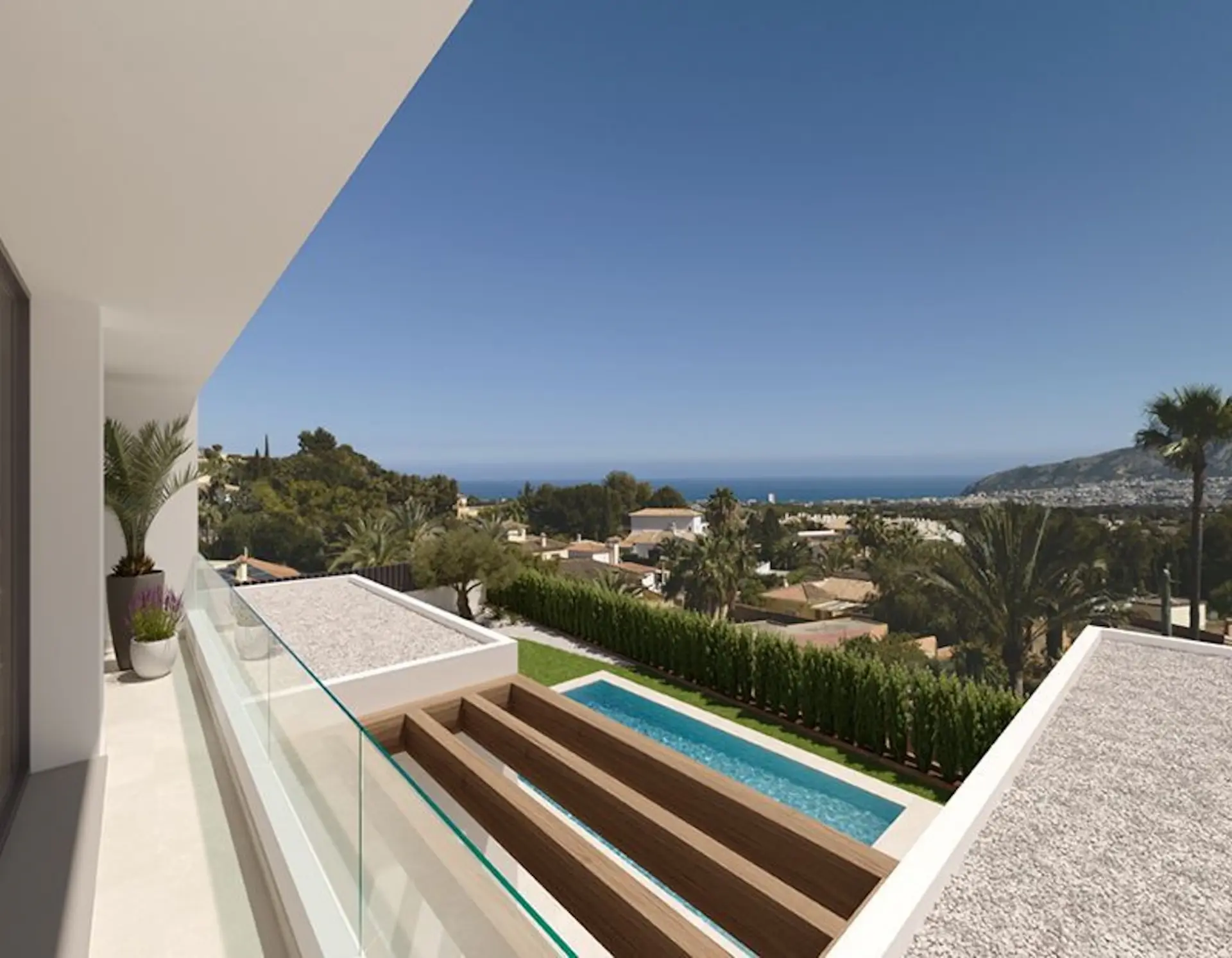 12 New sustainable villas with pool & sea views in Alfaz del Pi
