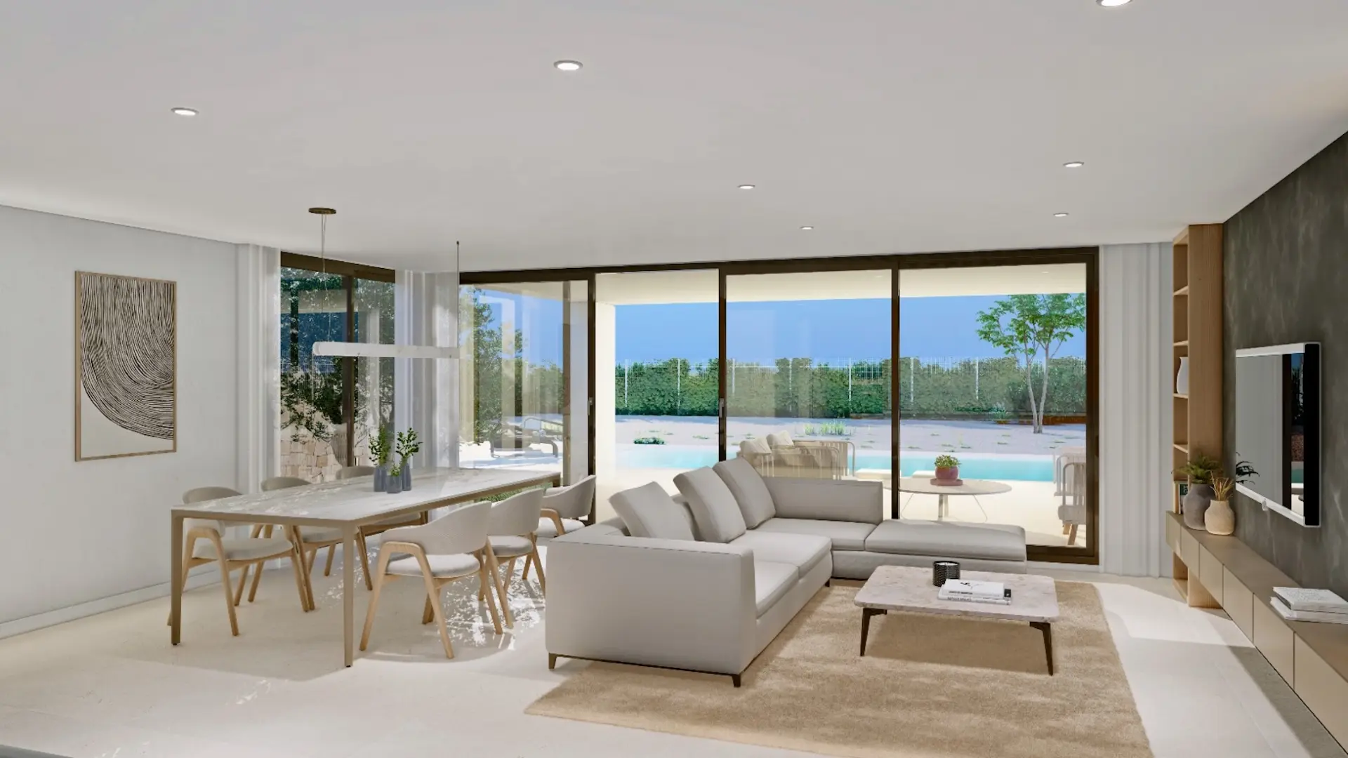 Villa moderne avec piscine à vendre à Hacienda del Álamo Golf Resort