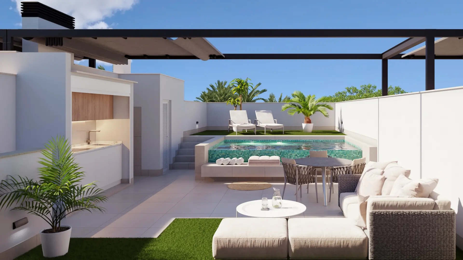 Stilvolles Penthouse an der Küste mit privatem Pool in Pilar de la Horadada zu verkaufen