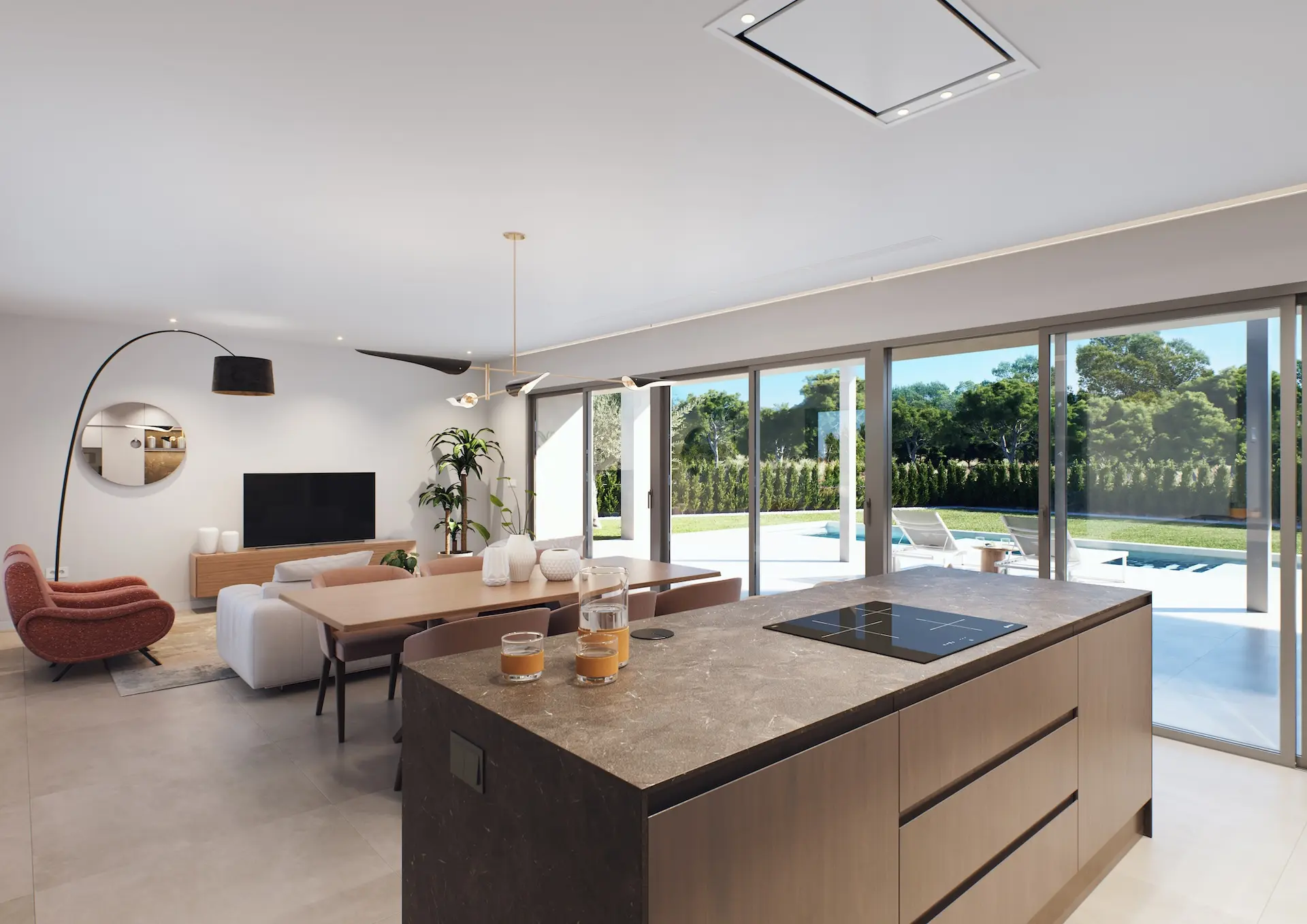 Moderne Villa mit privatem Pool und Panoramablick in Las Colinas Golf