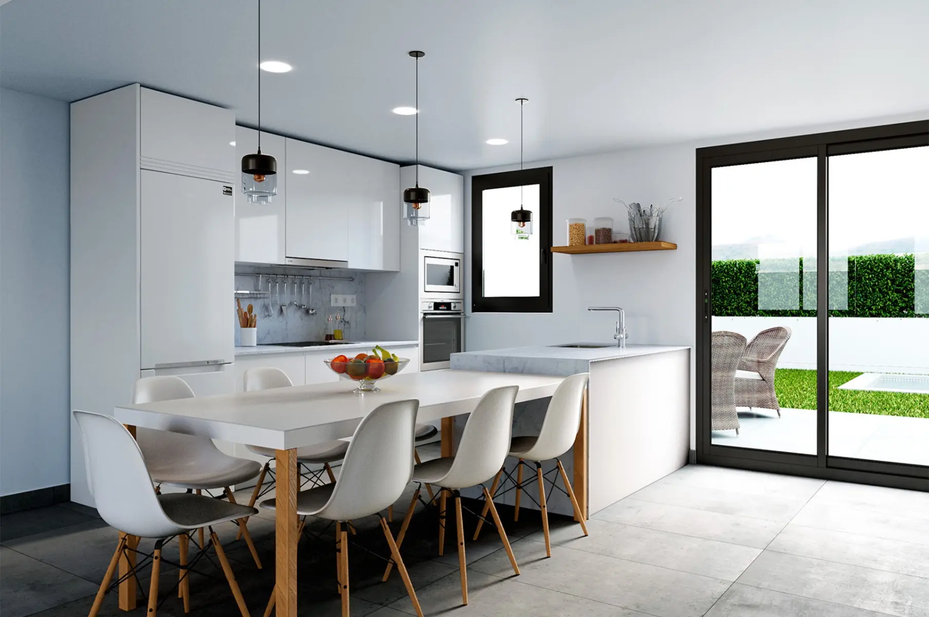 Villas et maisons de ville modernes avec piscine et solarium à Los Belones