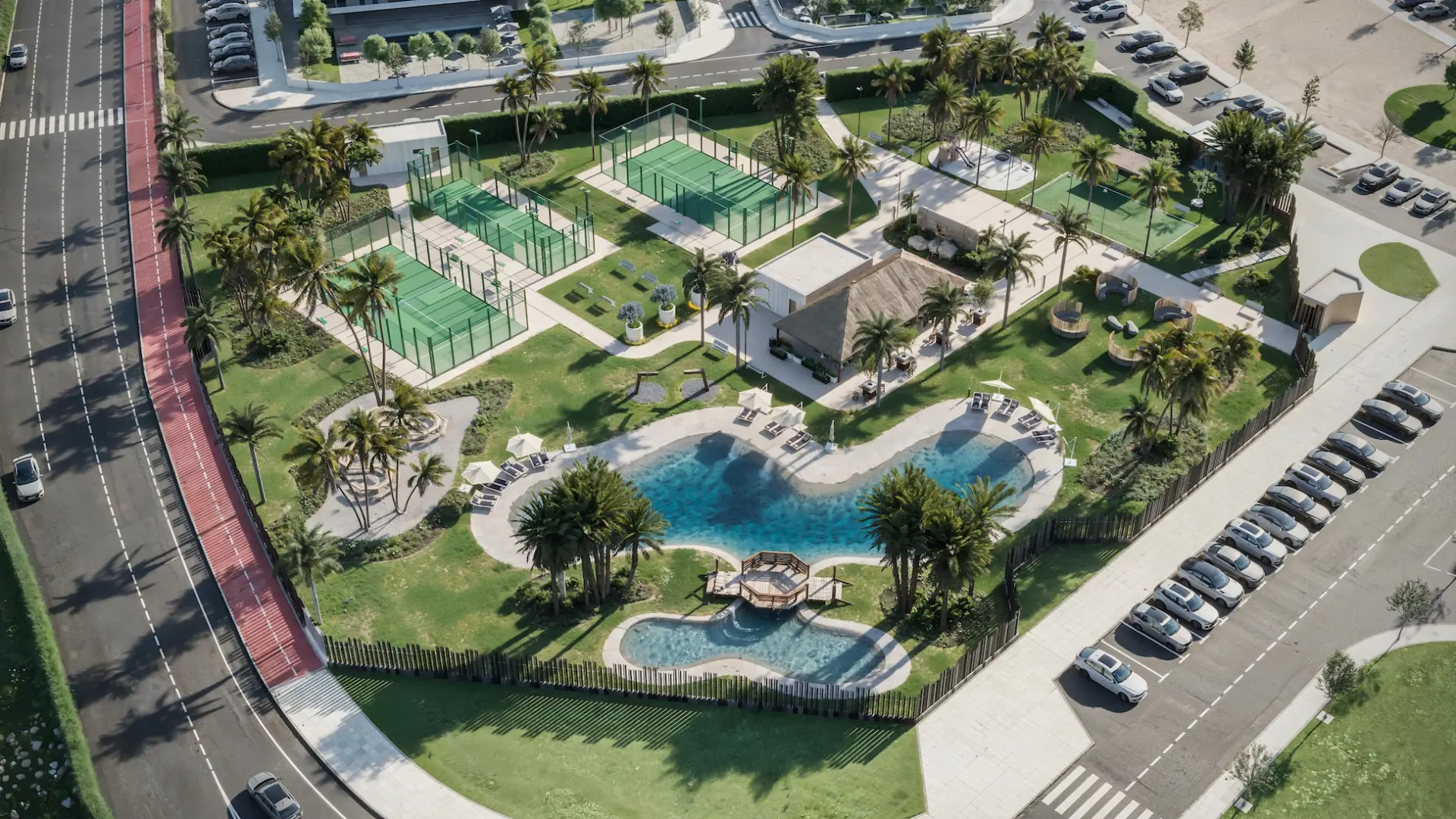 Modern herenhuis met privézwembad te koop in exclusief resort in Roldan