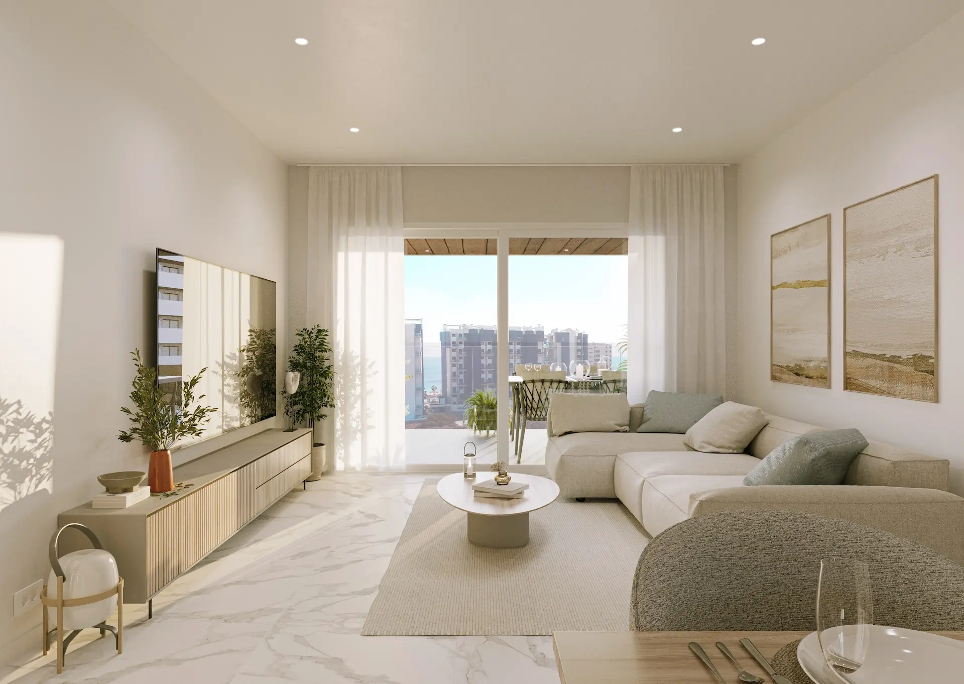 Modernes Apartment mit 3 Schlafzimmern zum Verkauf, nur 200 m vom Strand in Punta Prima entfernt