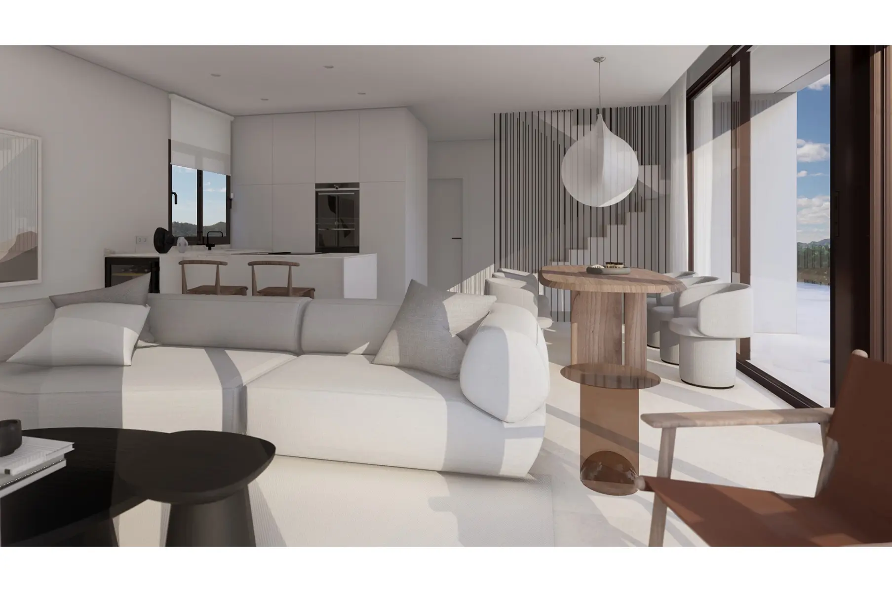 Villa mit Meerblick, umgeben von Natur und Stil in Finestrat