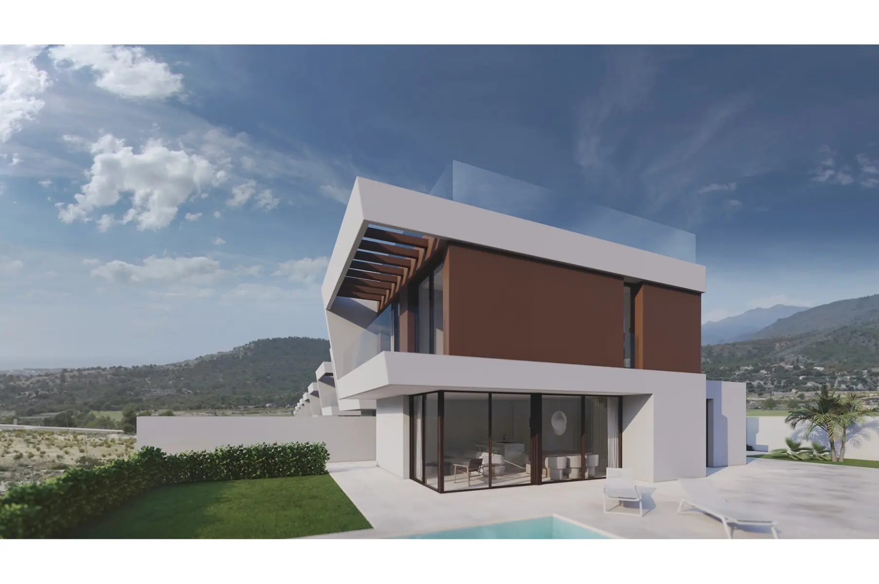 Villa mit Meerblick, umgeben von Natur und Stil in Finestrat