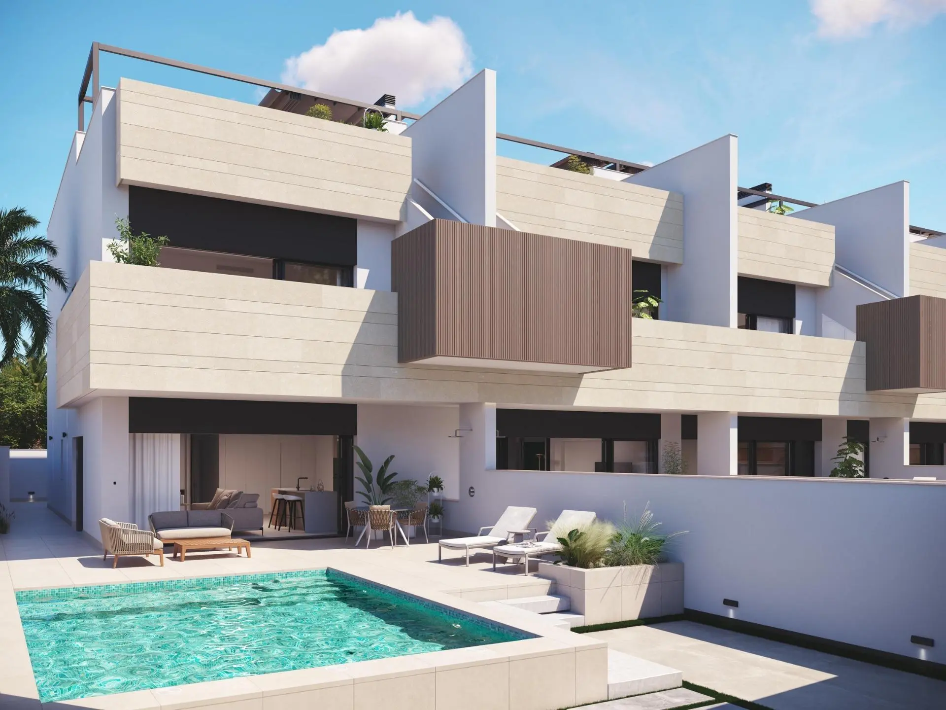 Boutique-project met woningen met privézwembad in Pilar de la Horadada