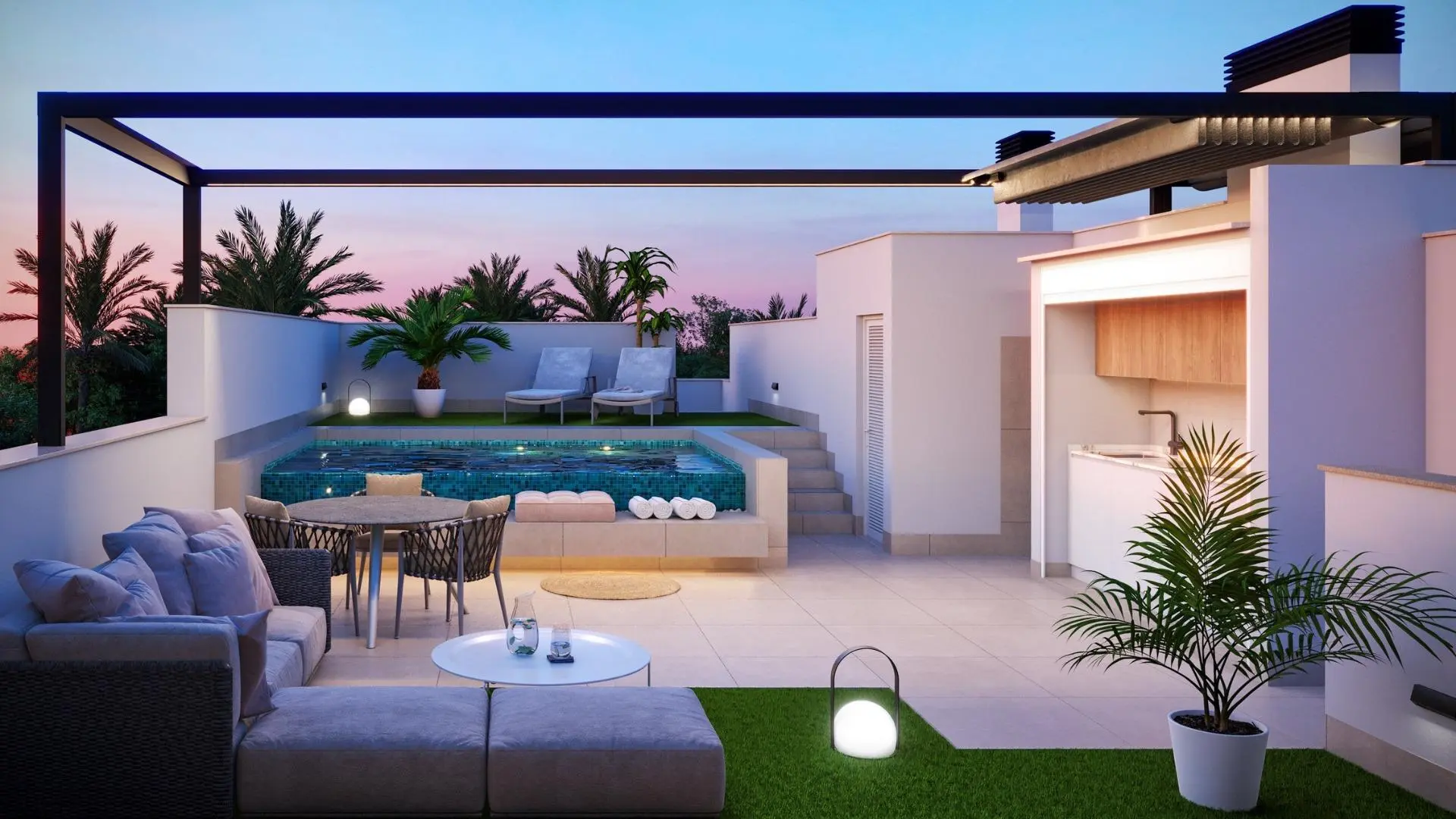 Boutique-project met woningen met privézwembad in Pilar de la Horadada