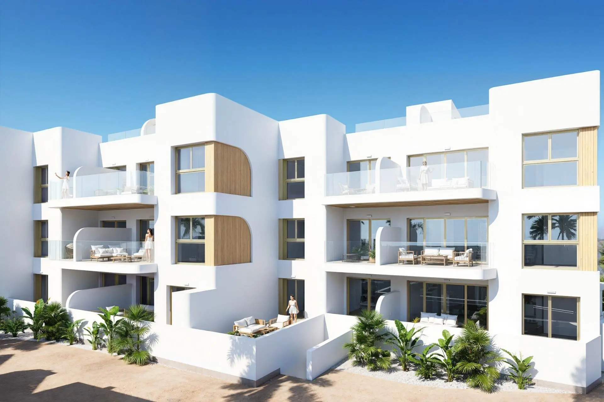 Nouveau complexe résidentiel à Los Alcázares, en première ligne du Serena Golf