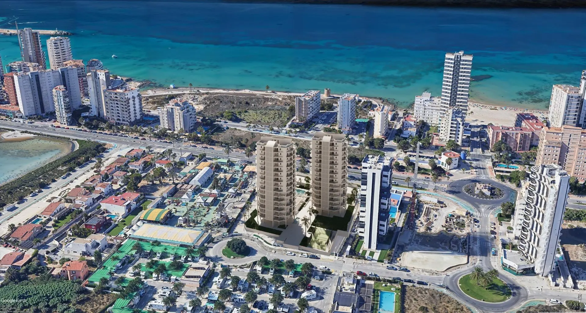 Penthouse te koop in Calpe met zeezicht nabij het strand