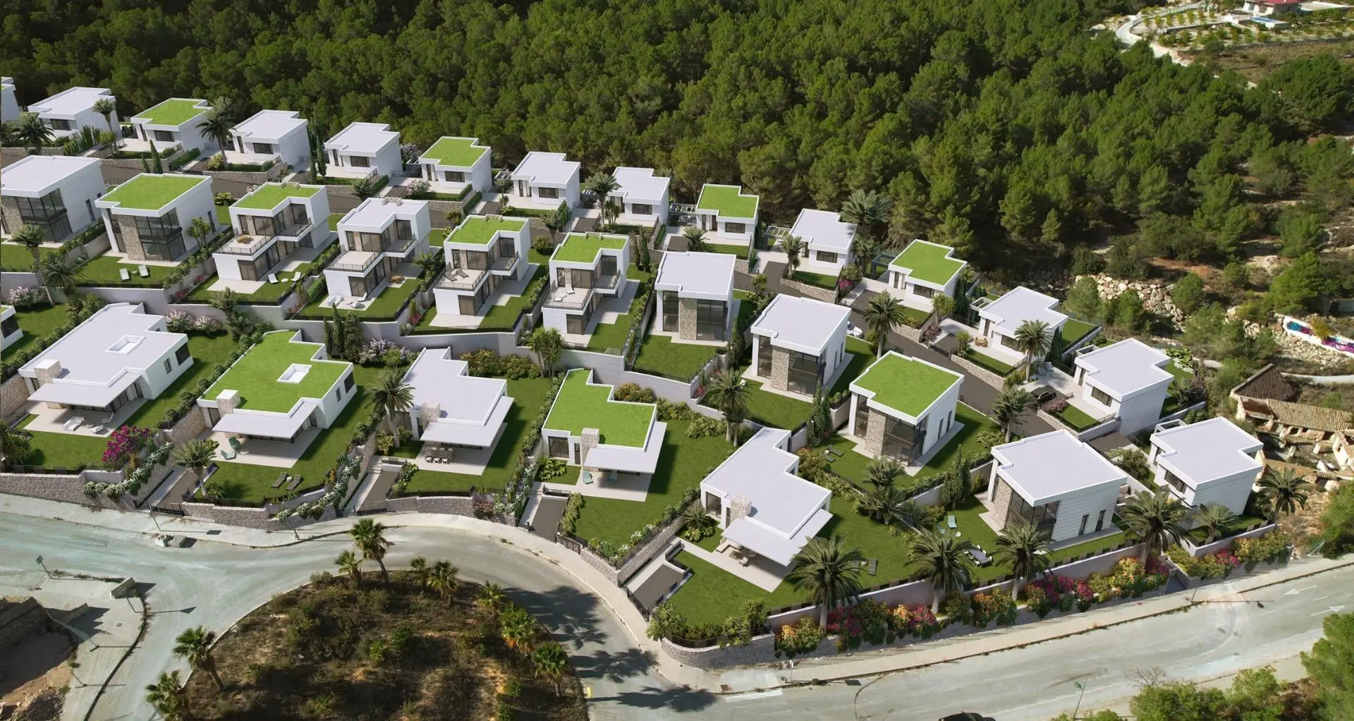 Neubau Villen in Polop, Alicante