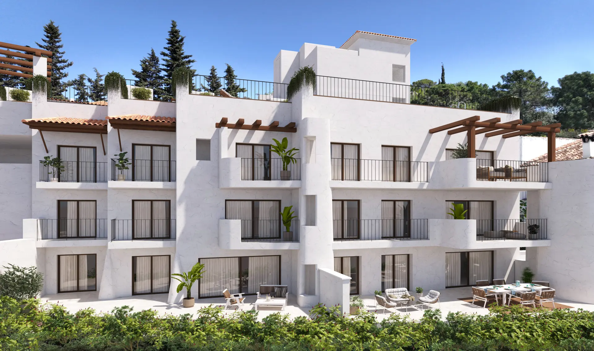 Fuente Lirios, apartments and penthouses in the center of Benahavís
