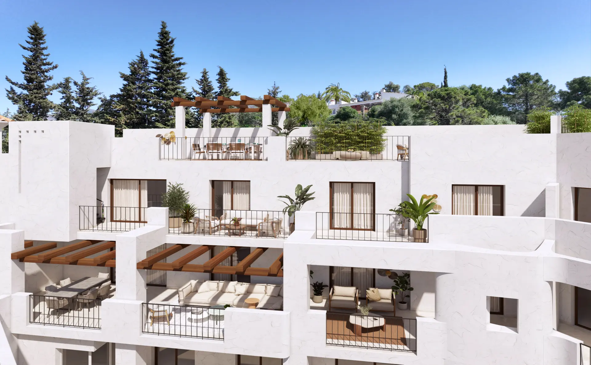 Fuente Lirios, apartments and penthouses in the center of Benahavís
