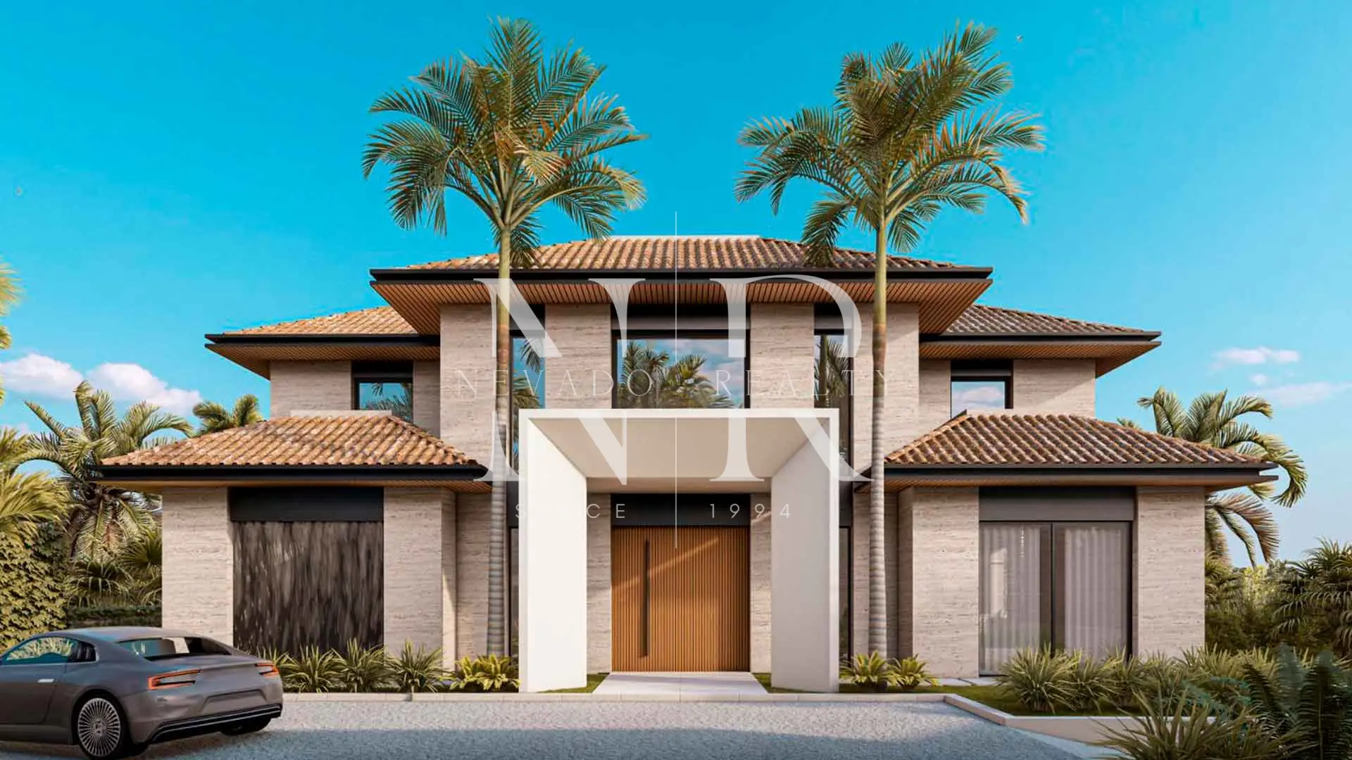 Villa en estructura para construir en La Alquería con vistas al mar y al golf en venta