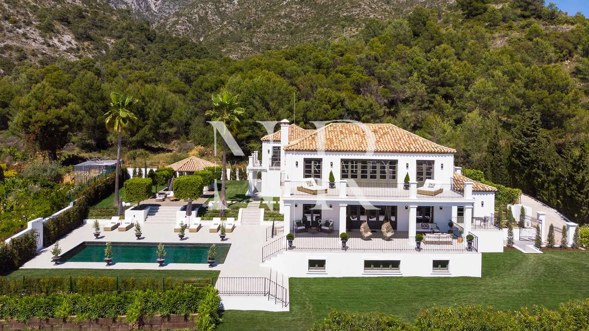 Villa in Sierra Blanca featuring Andalusian architecture and Nordic design for sale