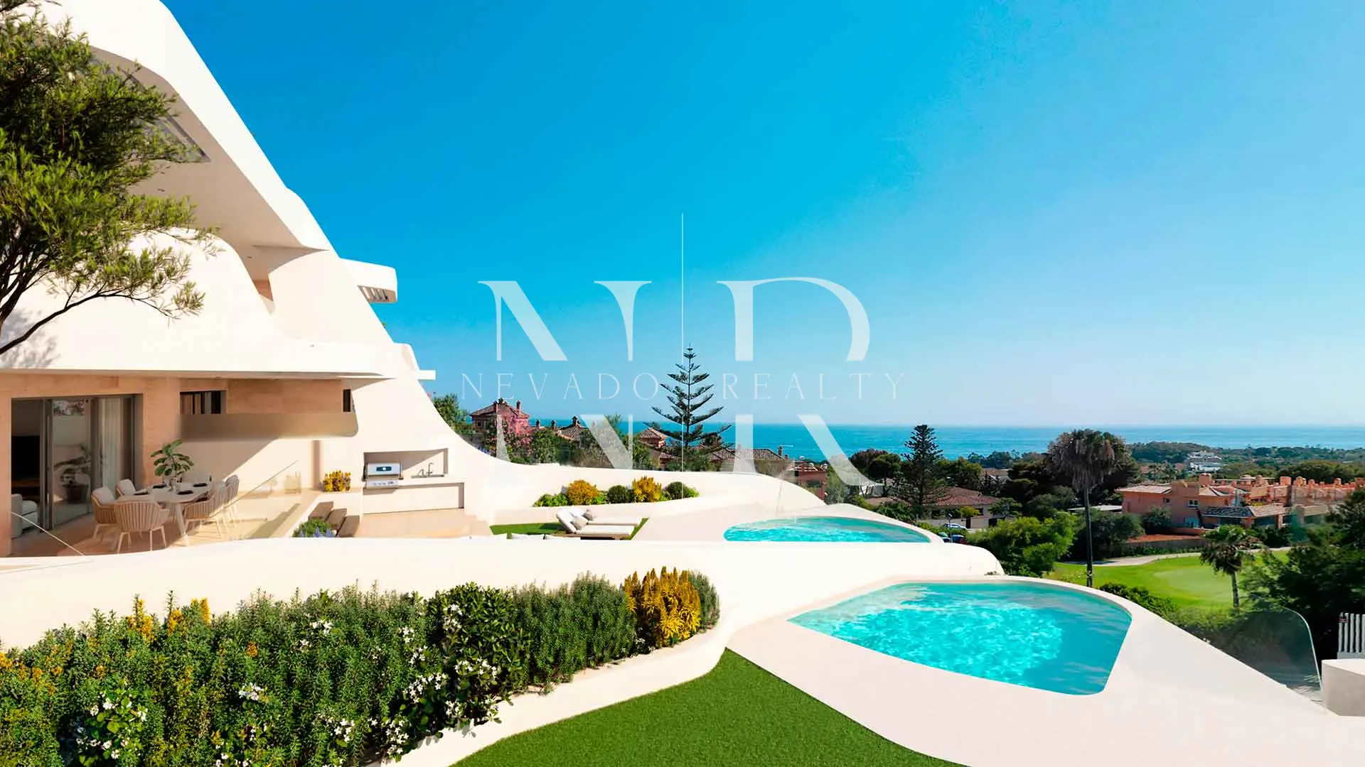 Golden Eight – Townhouses with sea views in Artola Alta, Marbella for sale