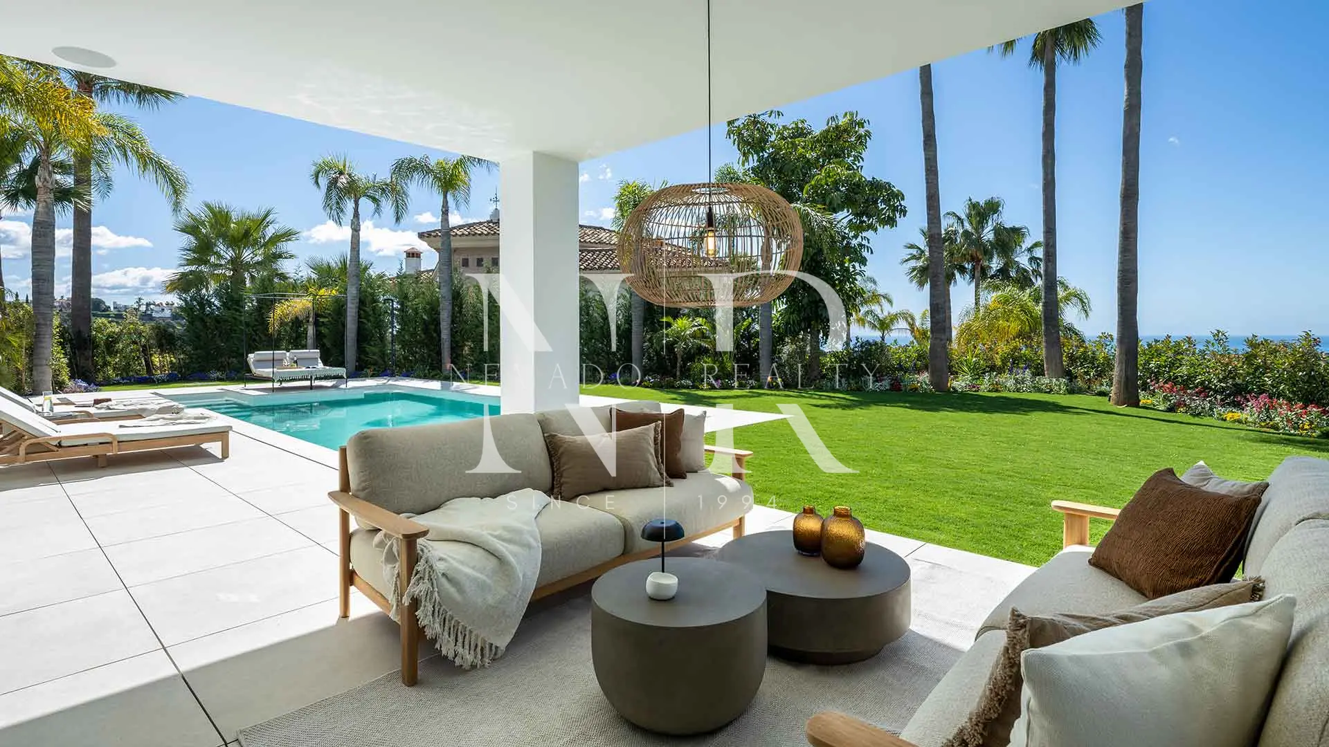 Villa à Los Arqueros avec vue sur la mer à vendre