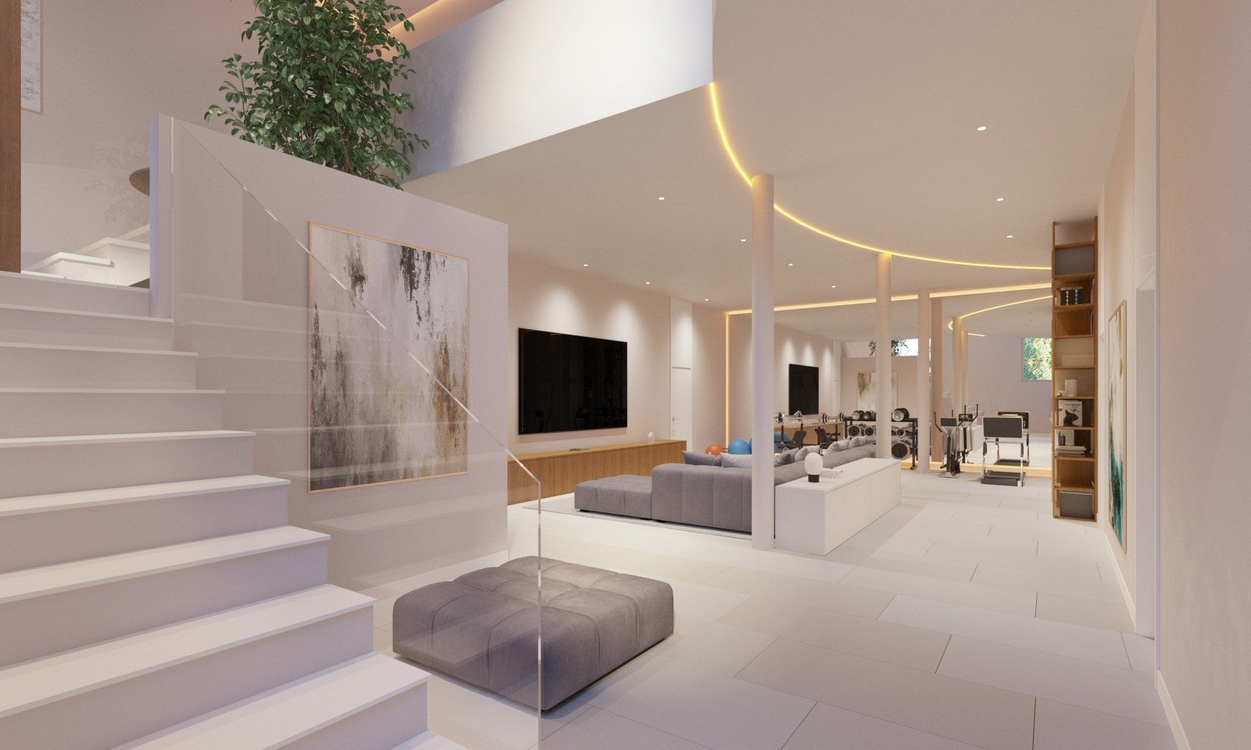 Detached villa with panoramic sea views in secure urbanisation