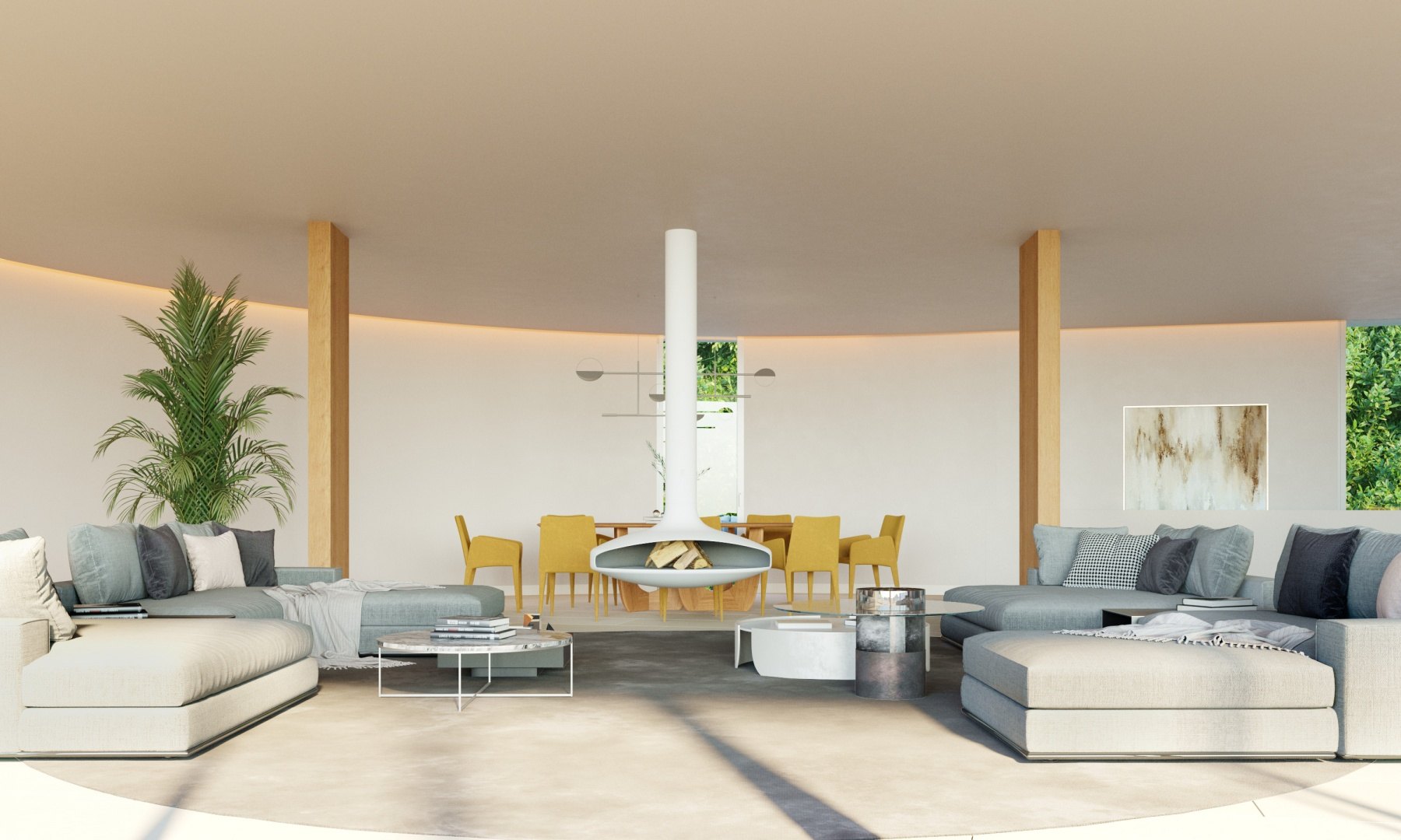 Detached villa with panoramic sea views in secure urbanisation