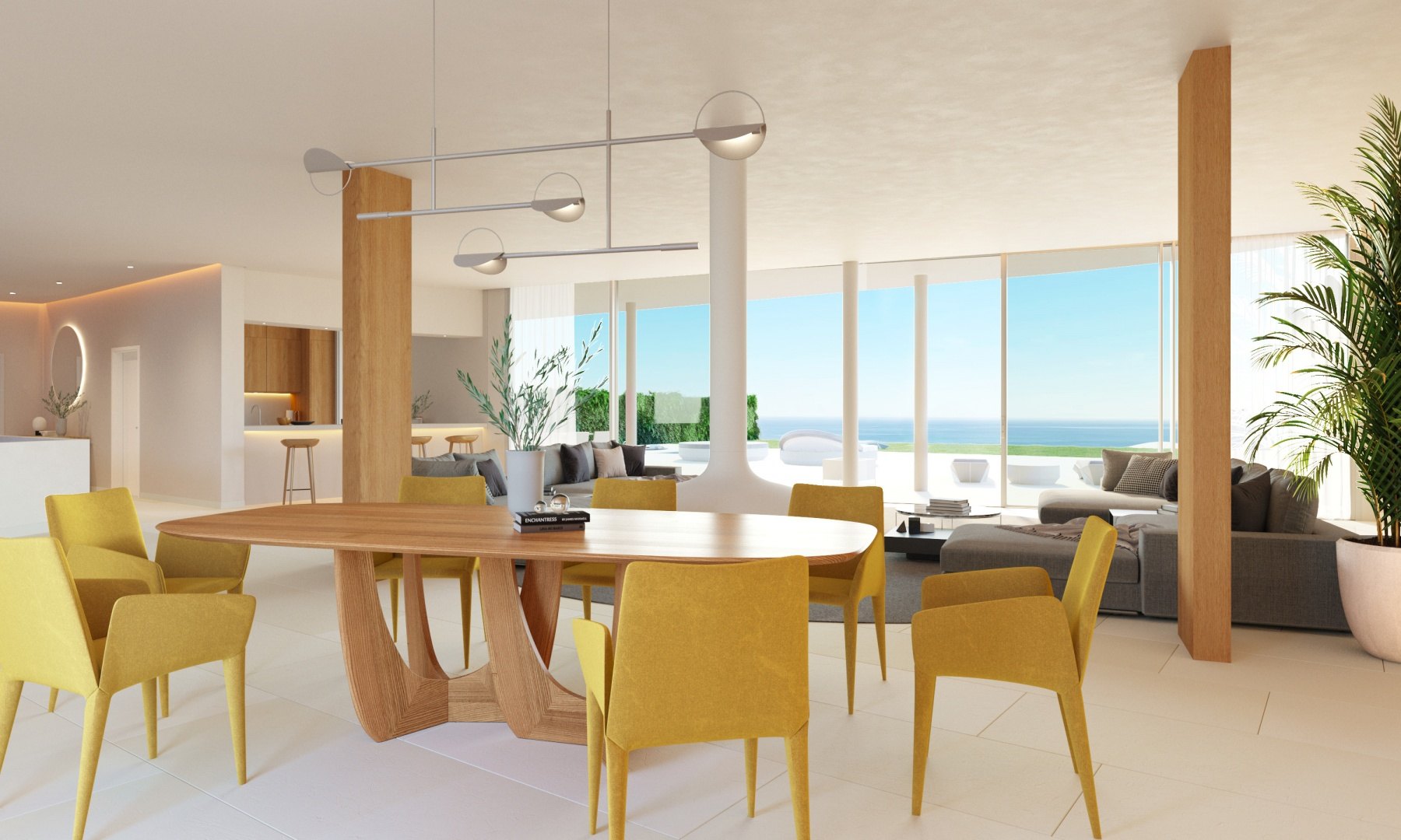 Detached villa with panoramic sea views in secure urbanisation