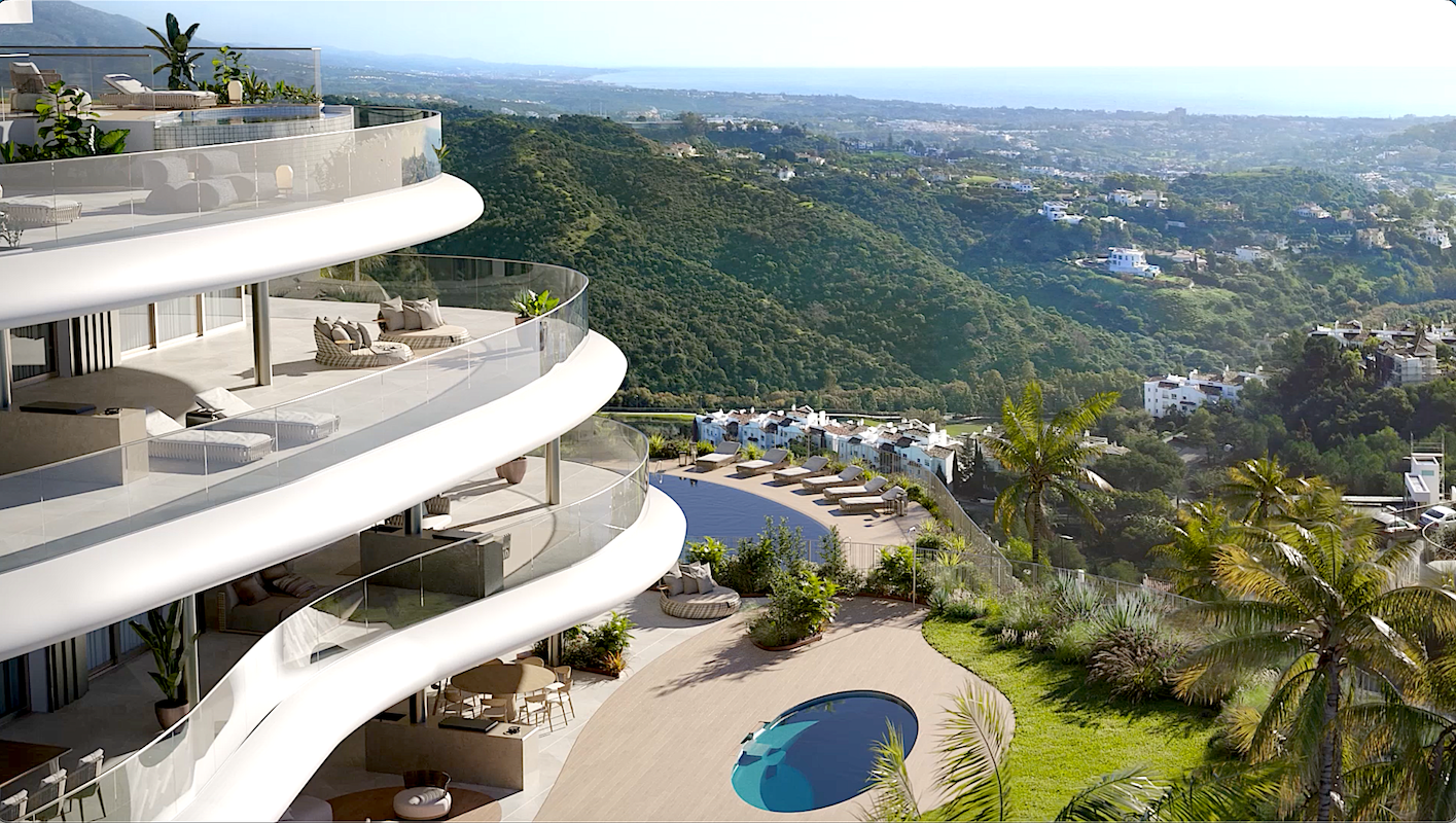 Exclusive newly built duplex penthouse with panoramic sea views and private pool in El Madroñal