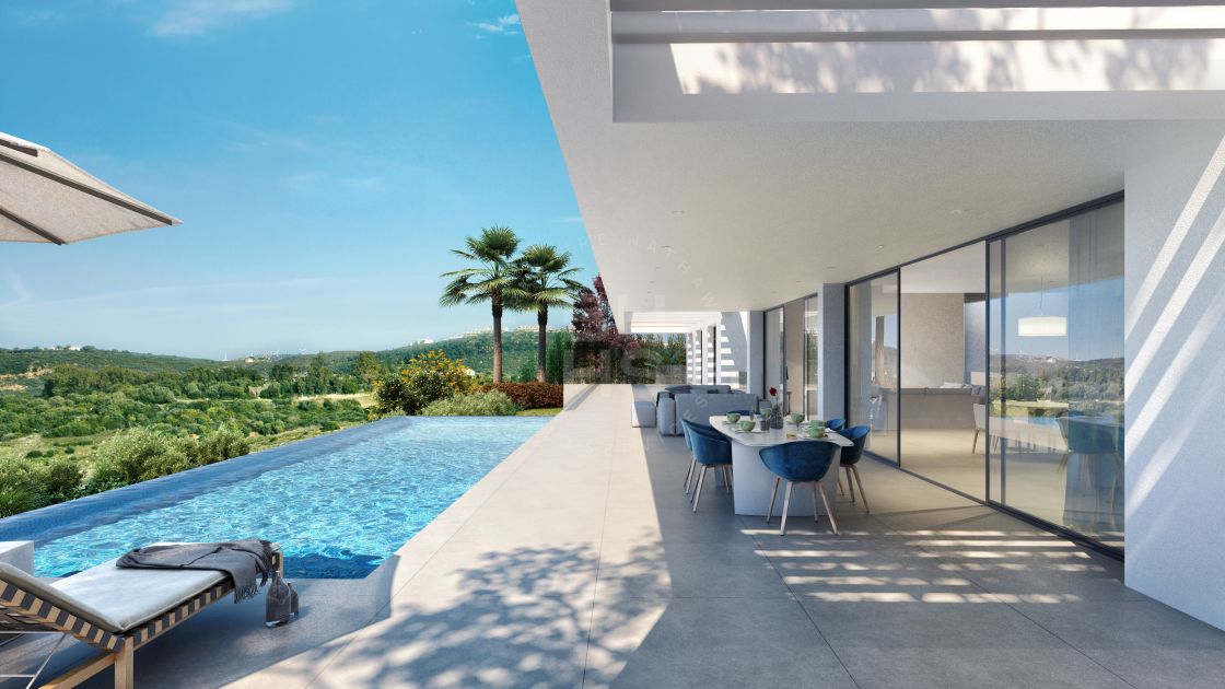Spectacular brand-new villa located in a closed urbanisation with 24-hour security in Los Flamingos, Benahavís