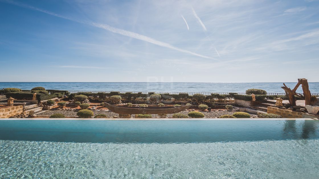 Stunning beachfront villa in Los Monteros, Marbella East.