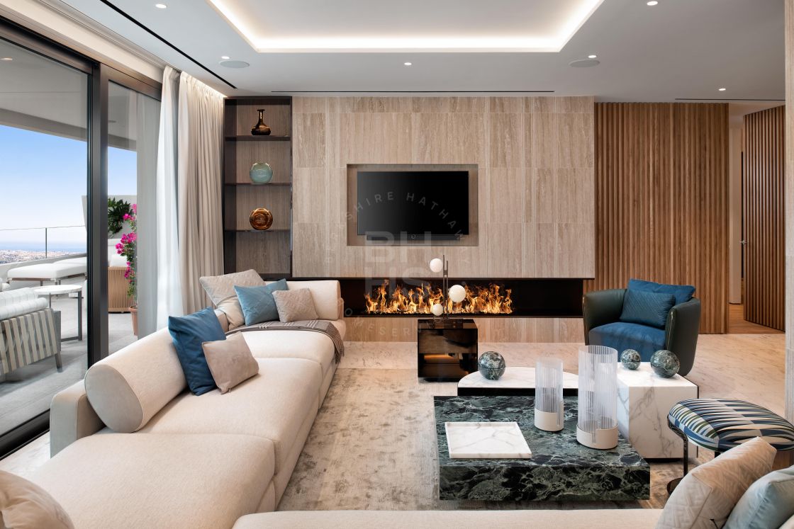 Spectacular ground-floor duplex in an off-plan development of 74 state-of-the-art homes on Marbella’s Golden Mile