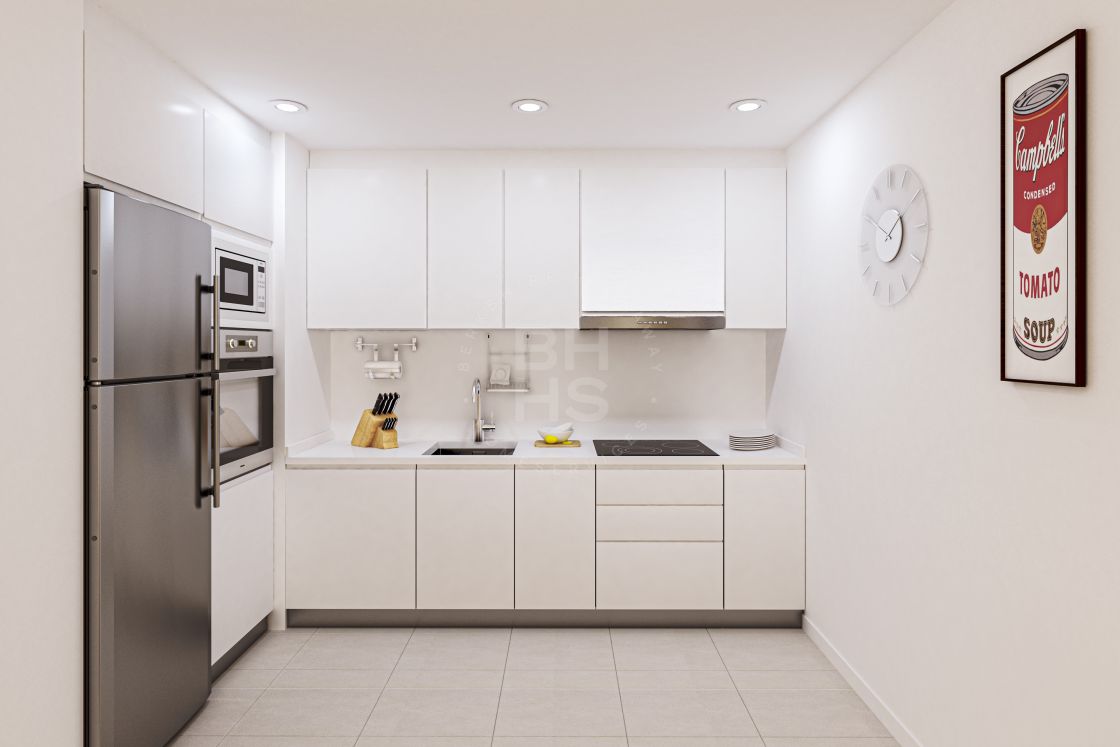 Apartamento de dos dormitorios en un nuevo proyecto de modernas viviendas en pleno centro de Málaga