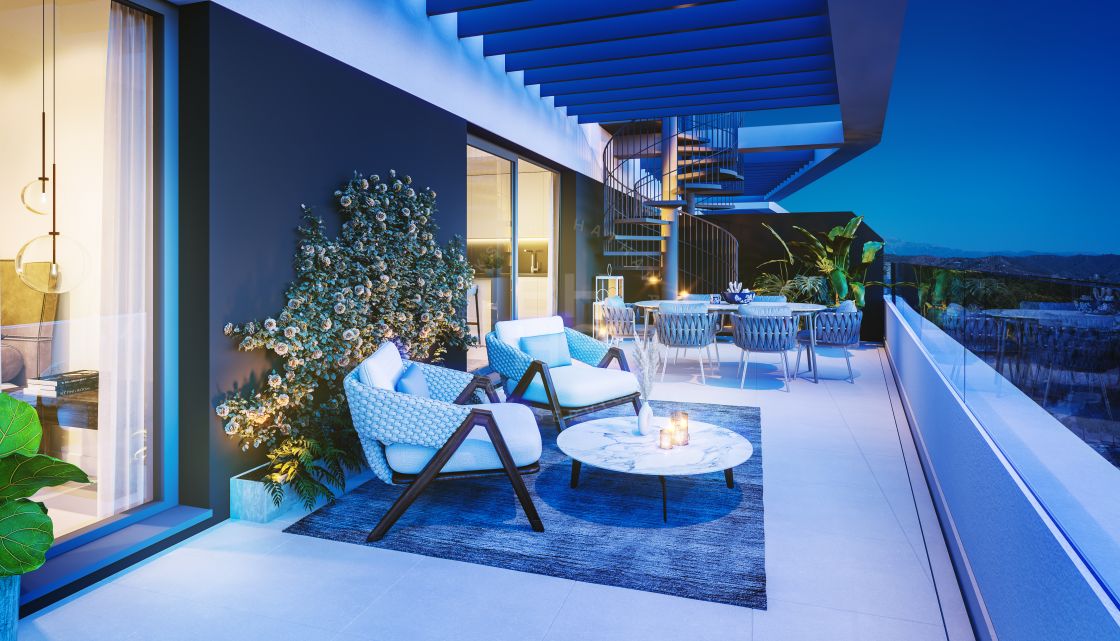 Brand-new penthouse in a modern complex with panoramic sea and mountain views in Rincón de La Victoria, Málaga