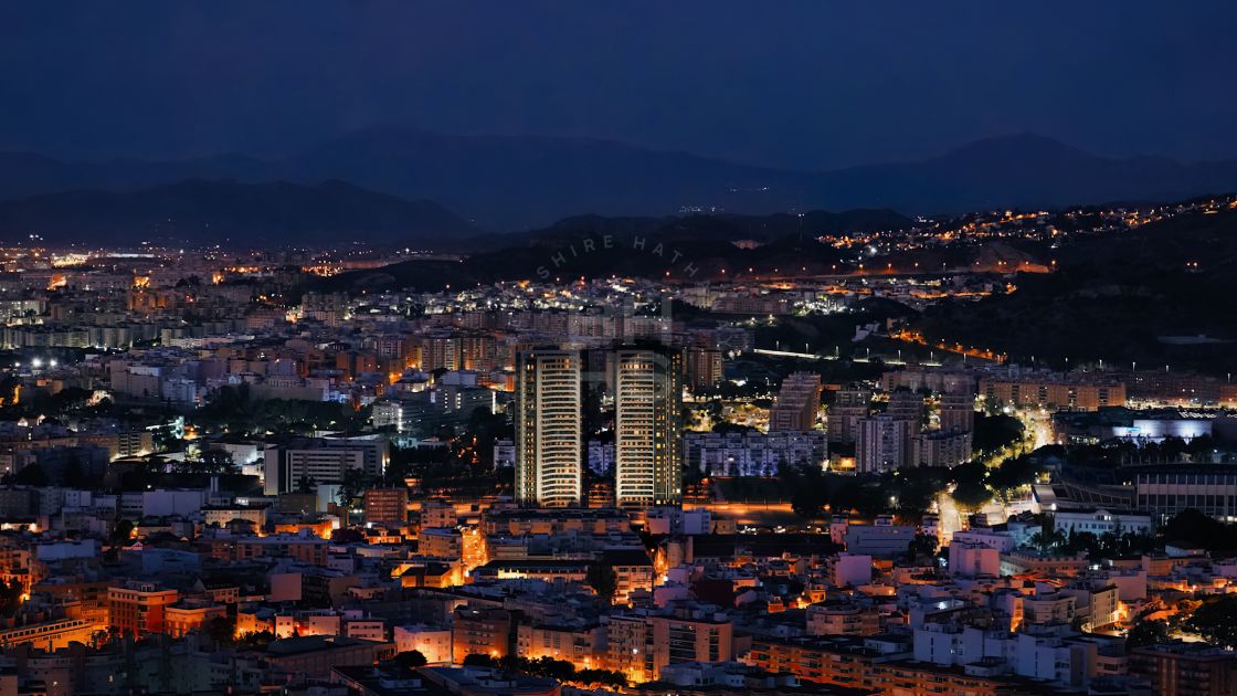 One-bedroom apartment in a cutting edge off-plan complex with panoramic views over Malaga city and the coast