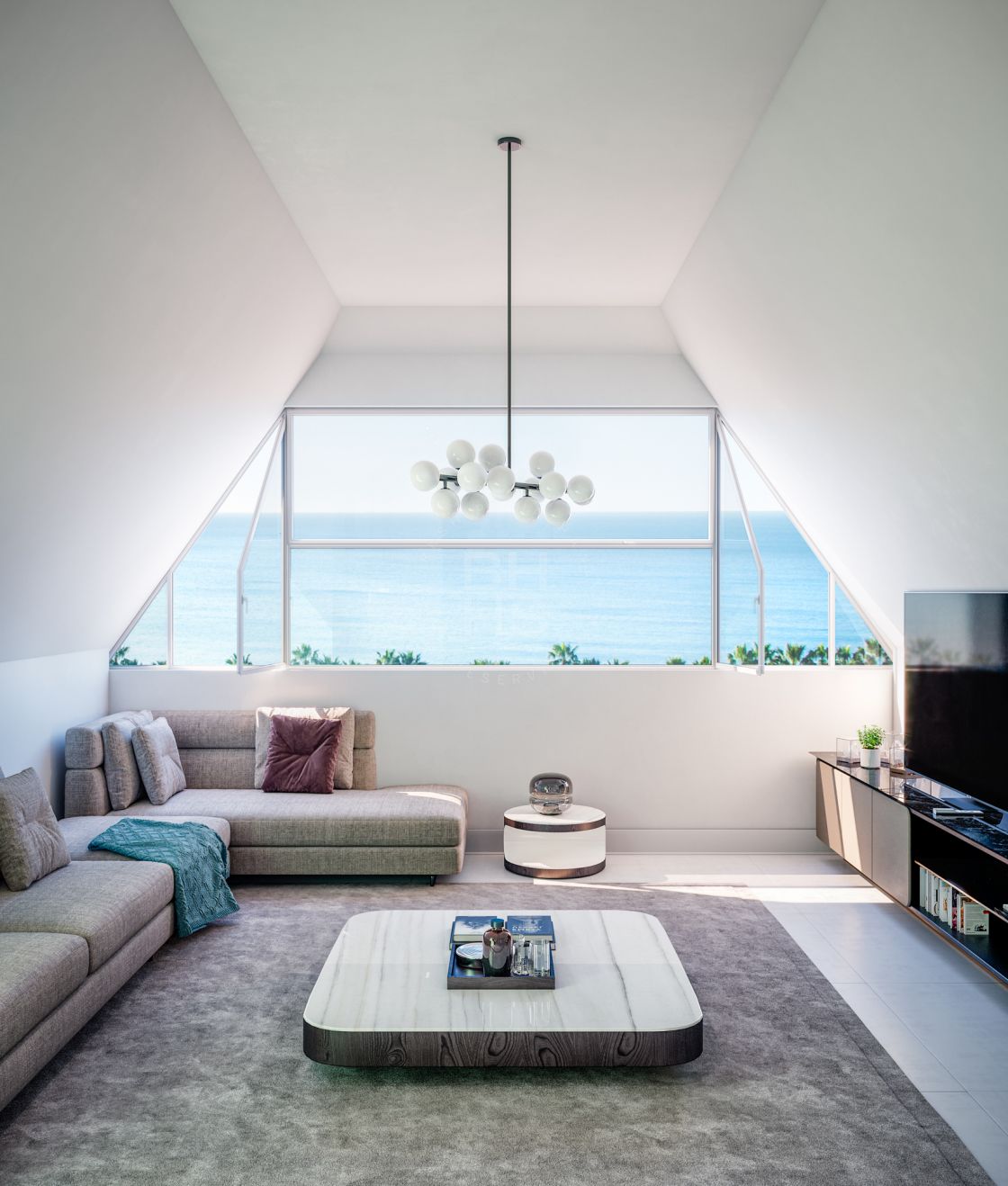 Exceptional ground-floor duplex with sea views in one of the most prestigious areas of Málaga