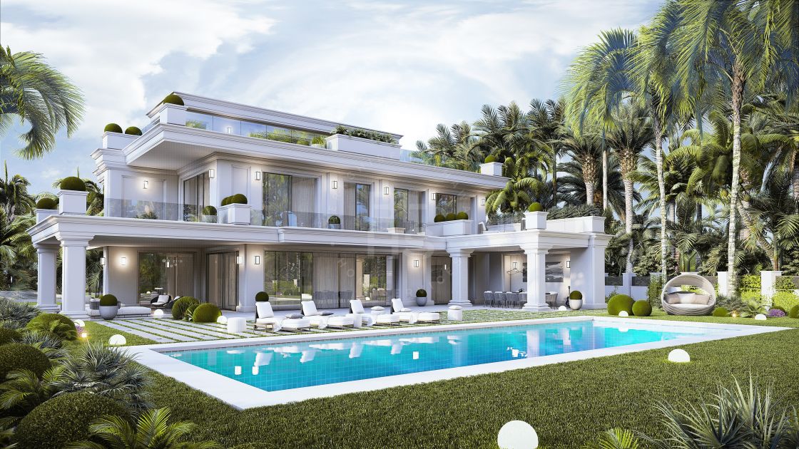 Sophisticated off-plan villa in a prestigious residential area o Marbella’s Golden Mile