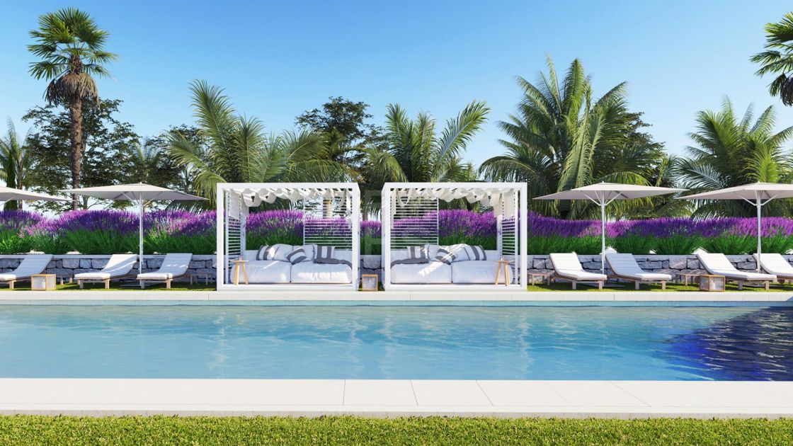 Off-plan residential complex of apartments in a convenient area of Nueva Andalucía
