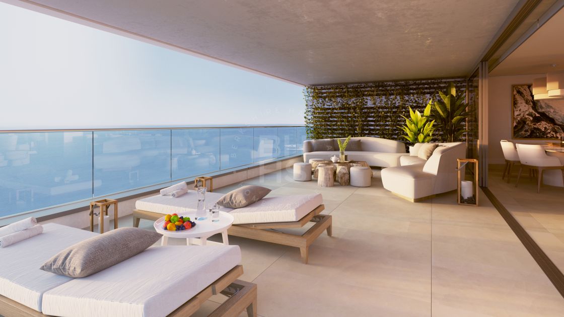 Modern apartment in a new project of luxury homes with panoramic sea views on the western coastline of Málaga
