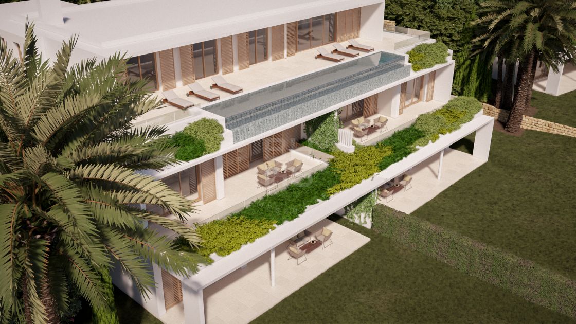 Luxury villa-style front line golf apartment surrounded by exclusive amenities in Casares