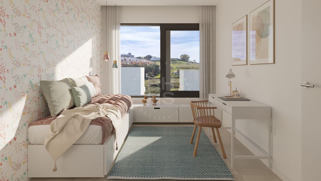 Exclusive off-plan semi-detached villa with solarium and basement next to Atalaya Golf