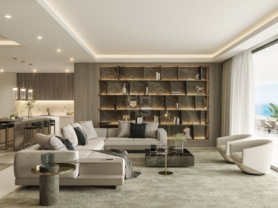 Modern apartment in a new project of luxury homes with panoramic sea views on the western coastline of Málaga