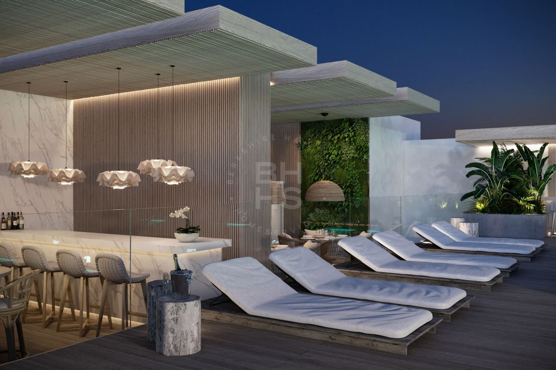 Modern apartment in a new project of luxury homes with panoramic sea views on the western coastline of Málaga