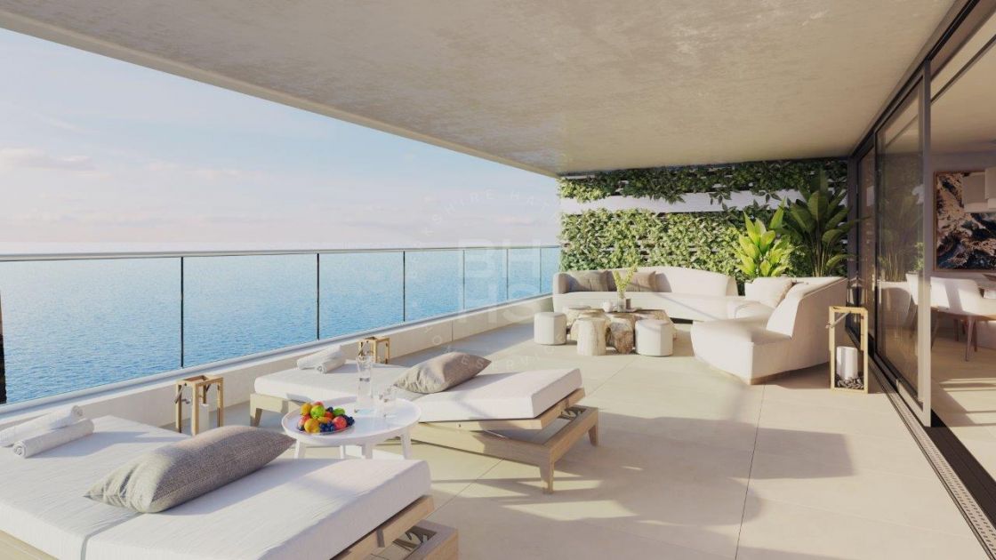 Modern apartment in a new project of luxury homes with panoramic sea views on the western coastline of Málaga