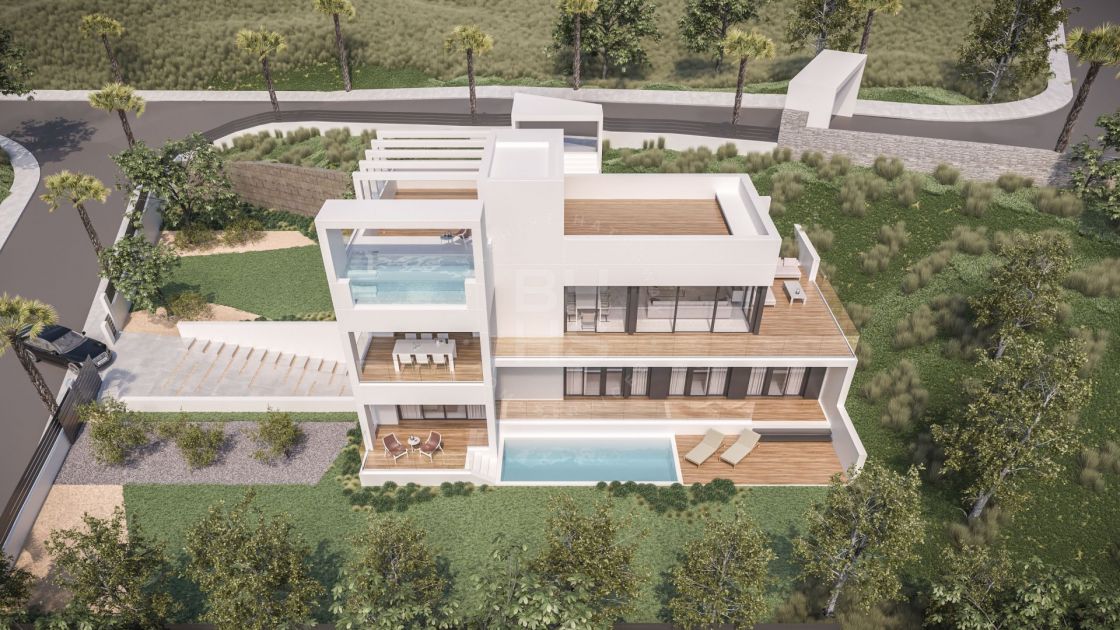 Plot with project to build a luxury villa with sea views in one of the last available development sites in Benalmádena